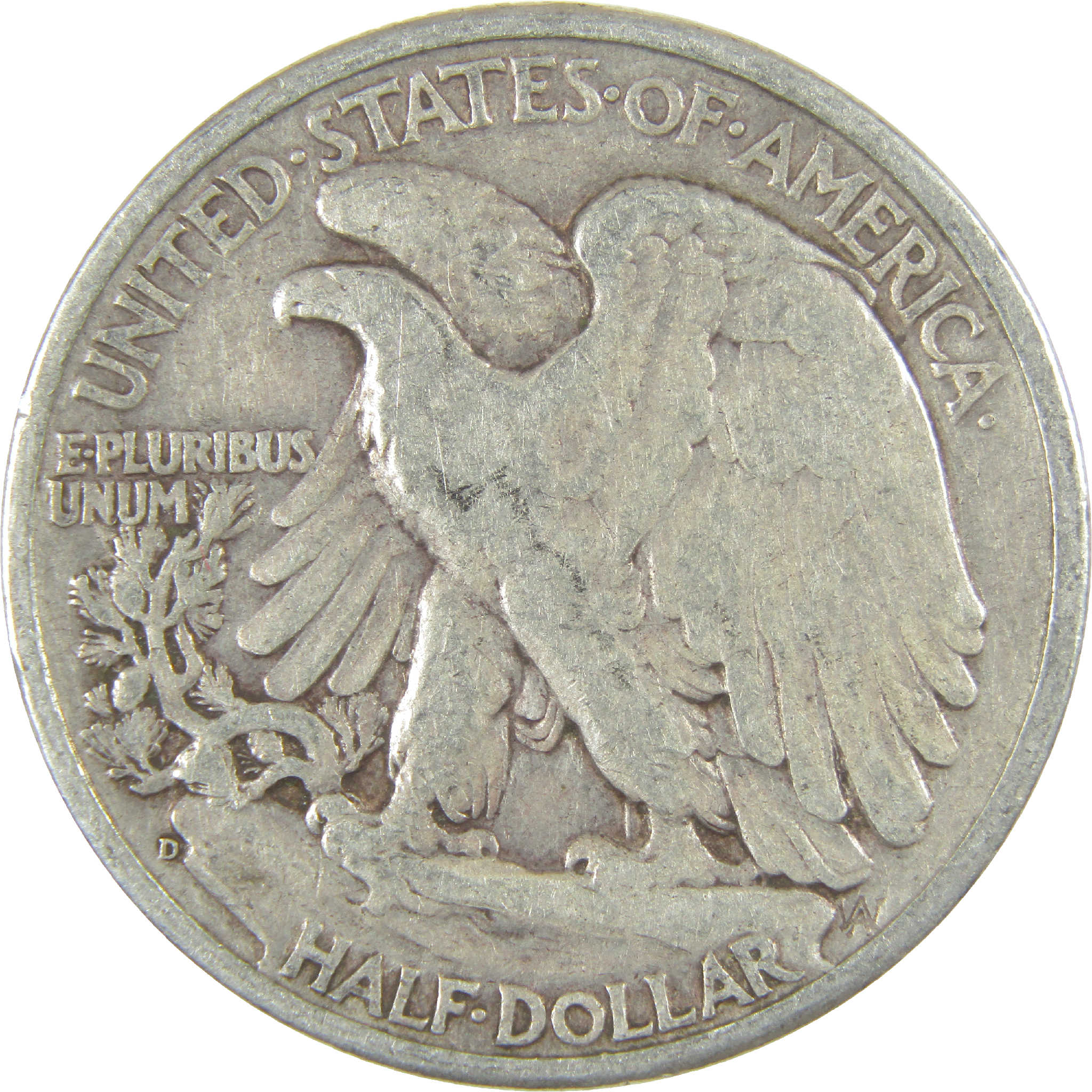 1945 D Liberty Walking Half Dollar G Good Silver 50c Coin