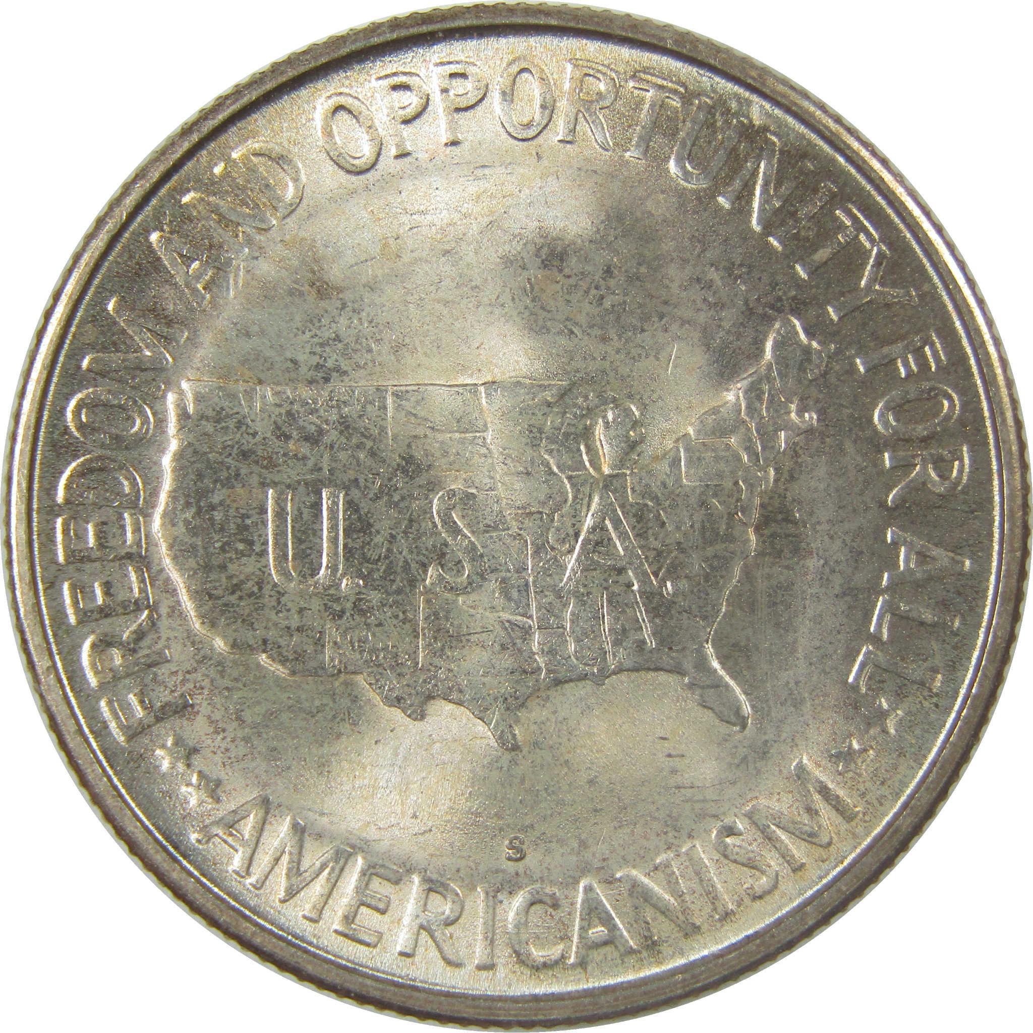 1953 S Washington-Carver Commemorative Silver Half Dollar Uncirculated