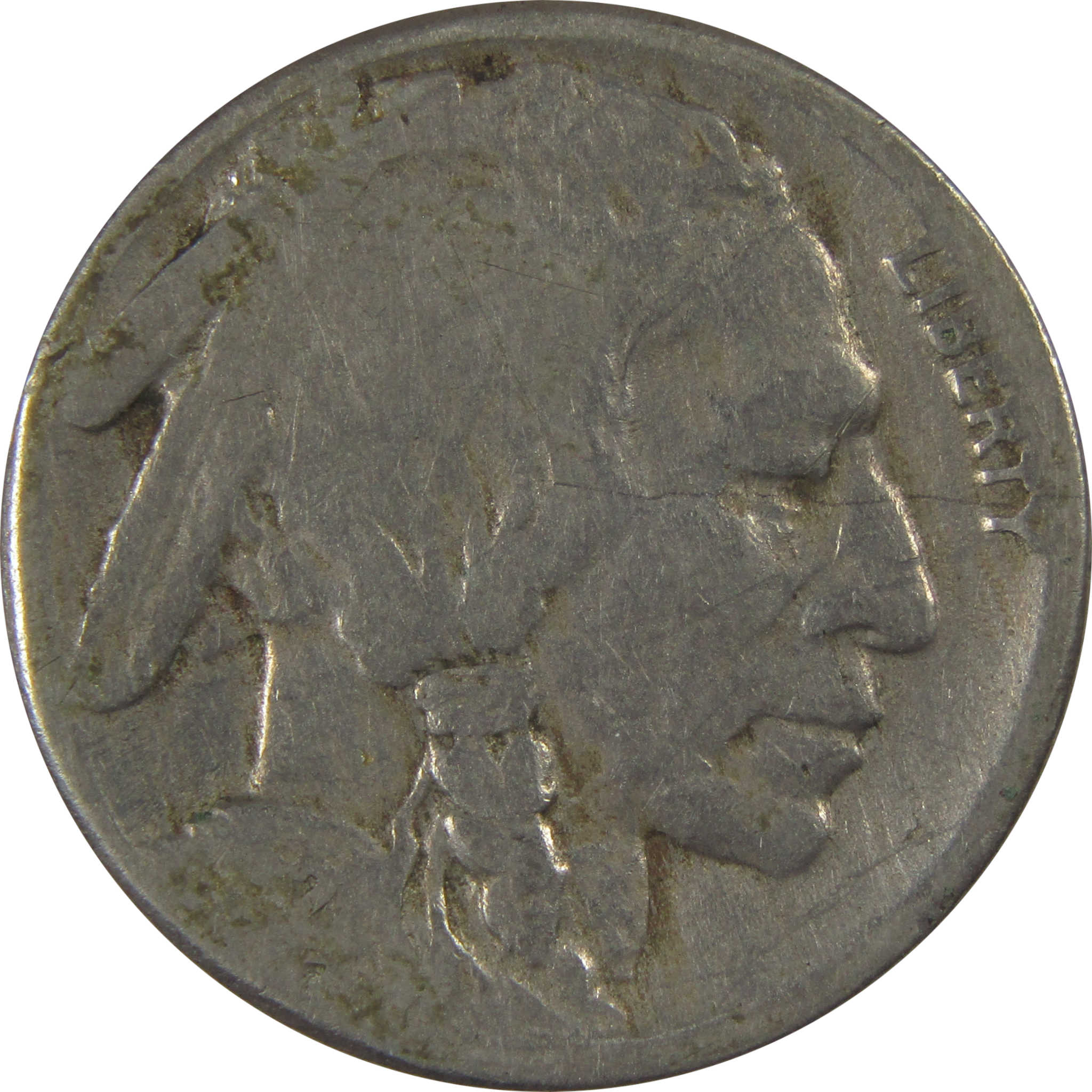 1921 S Indian Head Buffalo Nickel AG About Good 5c Coin SKU:I23433