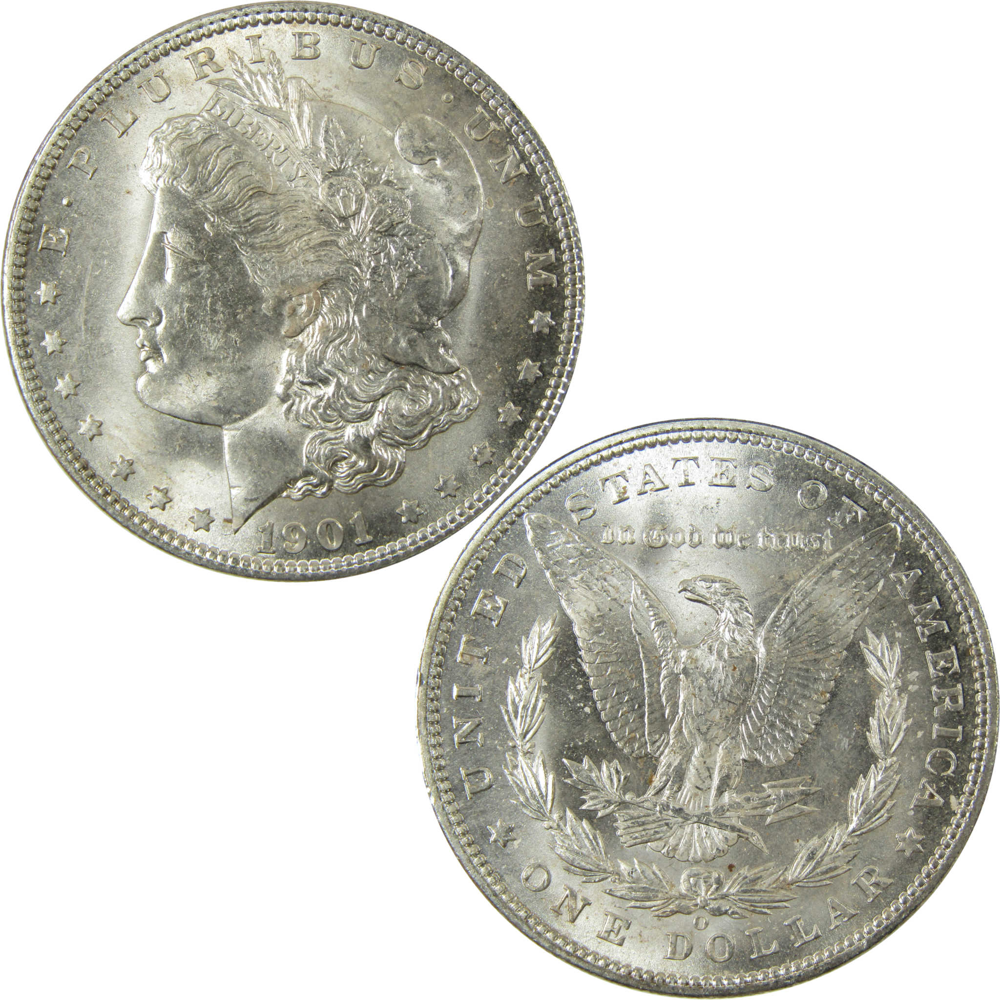1901 O Morgan Silver Dollar Uncirculated Mint State $1 Coin SKU:I28492