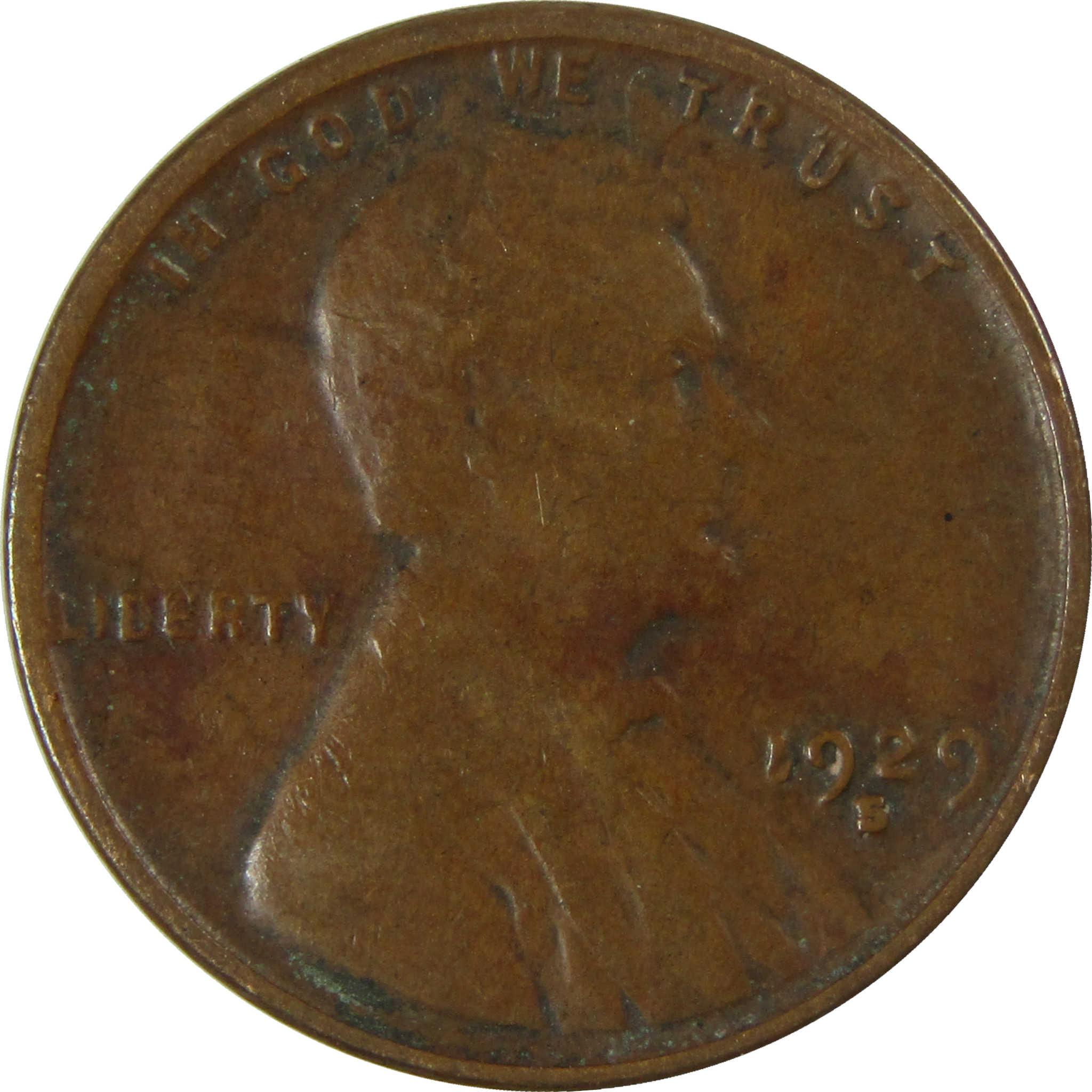 1929 S Lincoln Wheat Cent VG Very Good Penny 1c Coin SKU:I26680