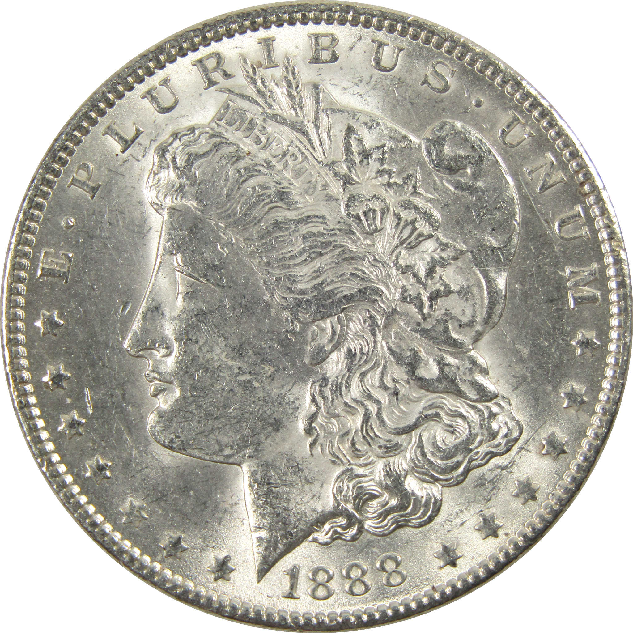 1888 Morgan Dollar CH AU Choice About Uncirculated Silver $1 Coin - Morgan coin - Morgan silver dollar - Morgan silver dollar for sale - Profile Coins & Collectibles