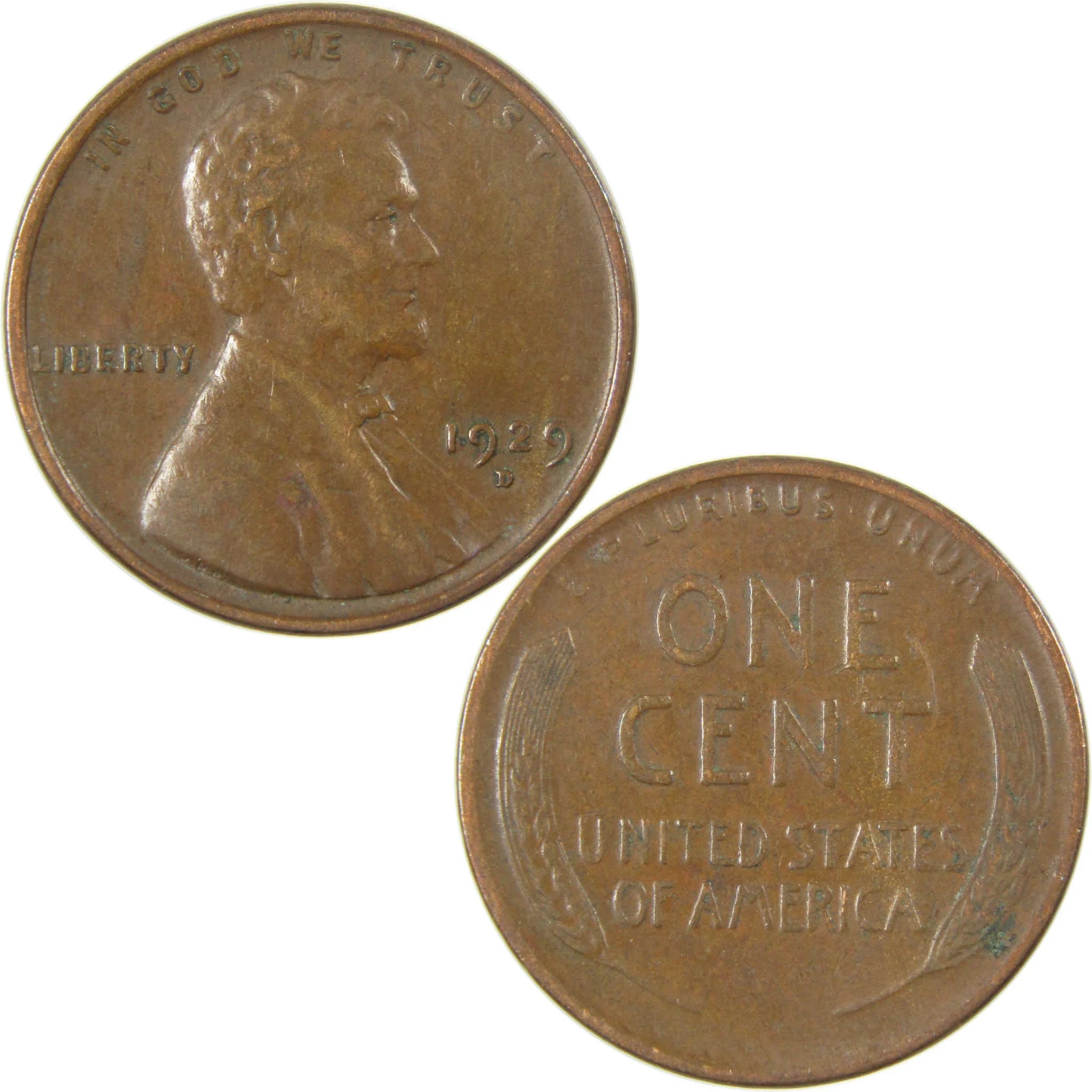 1929 D Lincoln Wheat Cent VF Very Fine Penny 1c Coin SKU:I27276