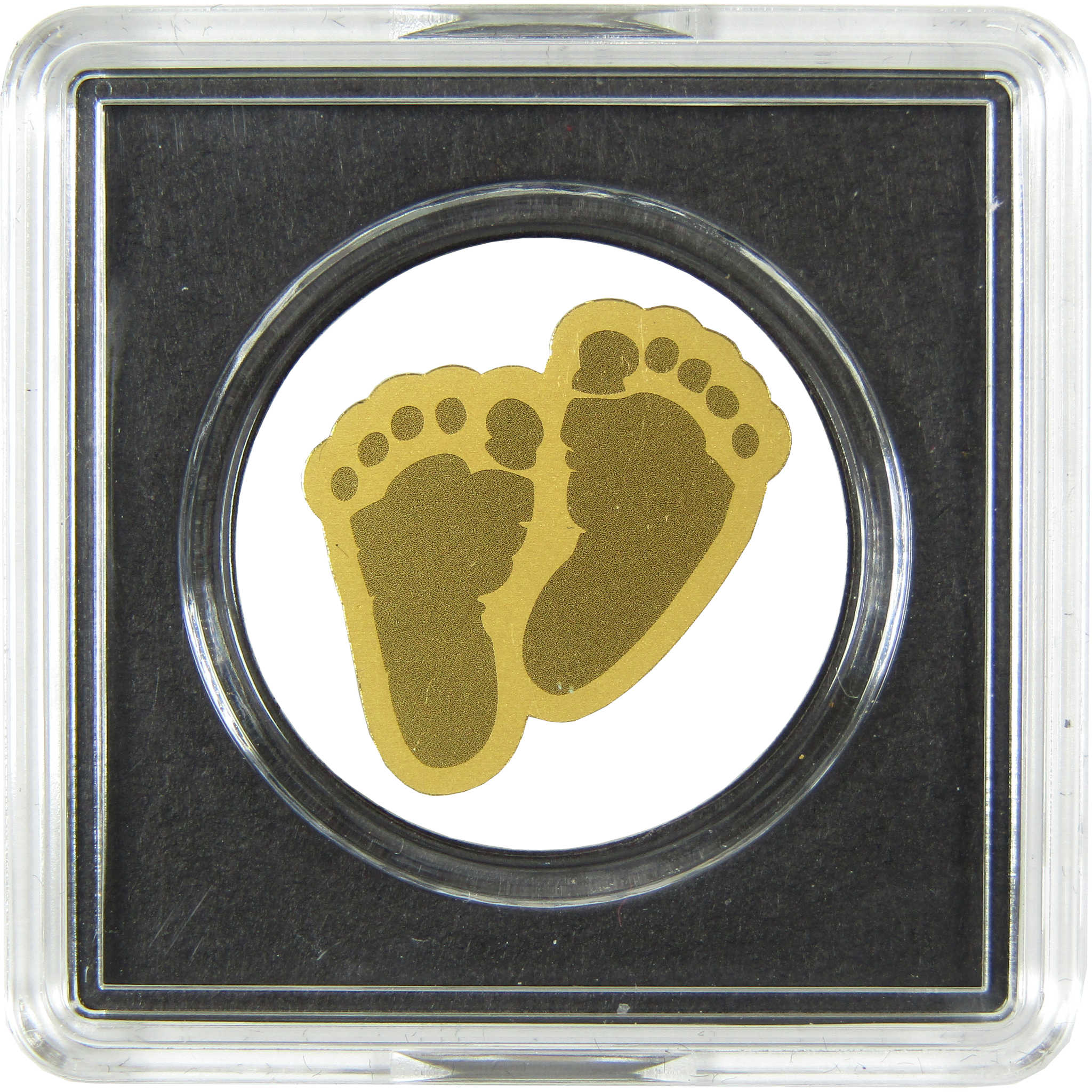 For You Baby Feet 1/1000 oz .999 Gold Bar Uncirculated Collectible COA