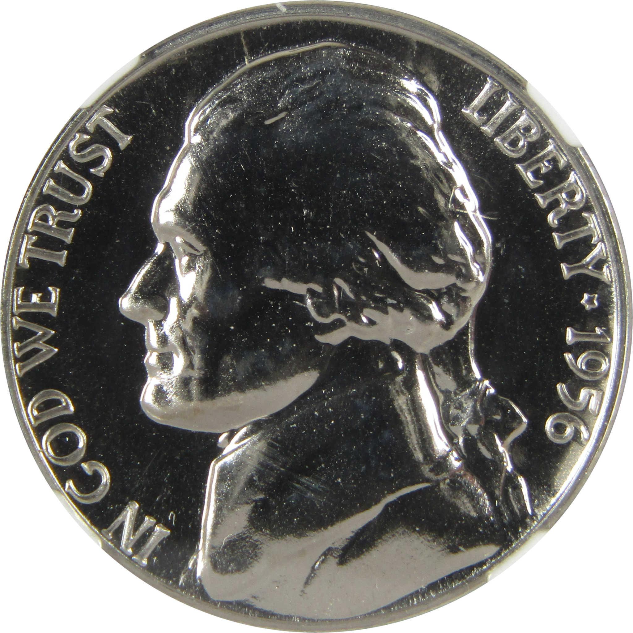1956 Jefferson Nickel PF 68 NGC Proof 5c Coin Collectible SKU:I27106