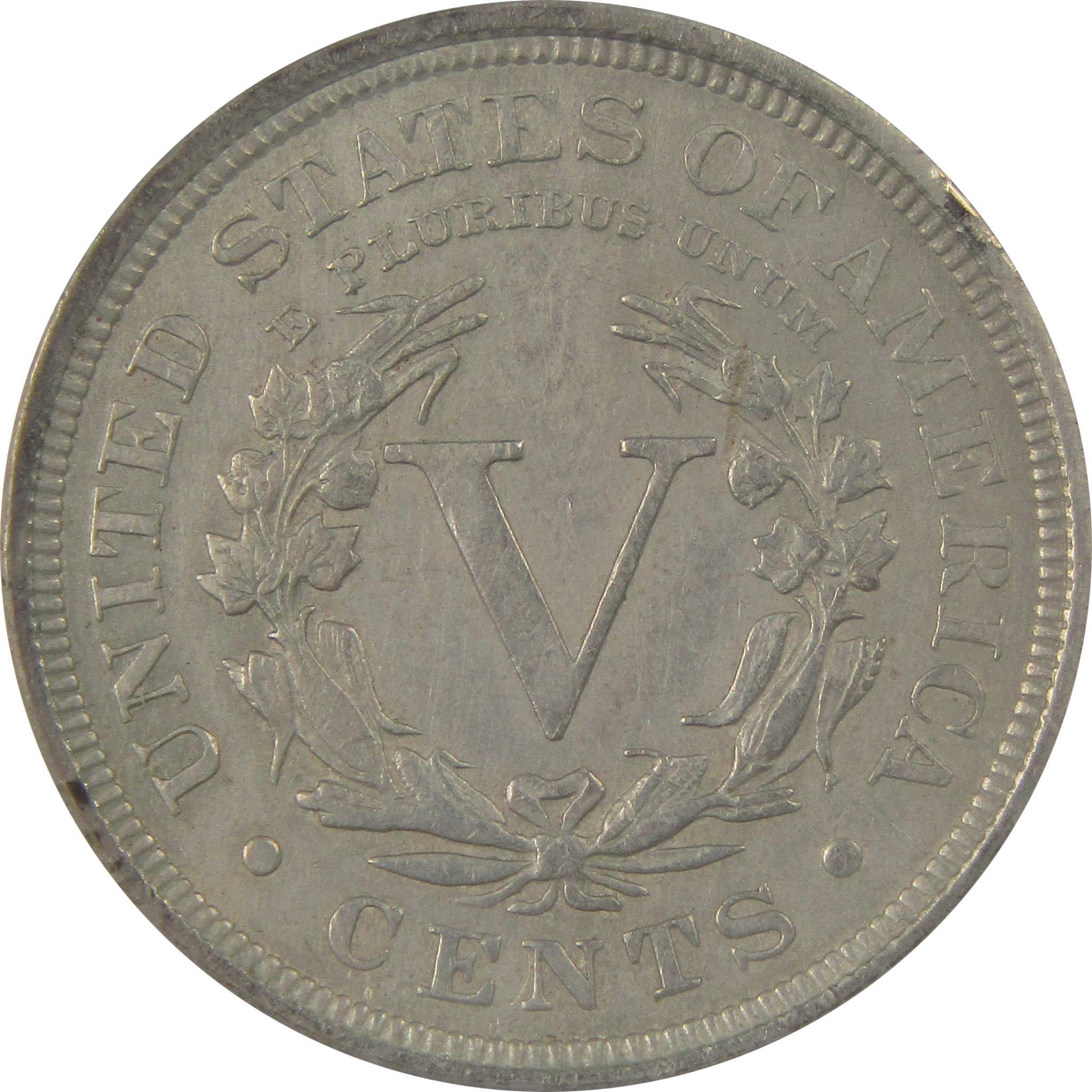 1903 Liberty Head V Nickel AU 50 Details ANACS 5c Coin SKU:I22310