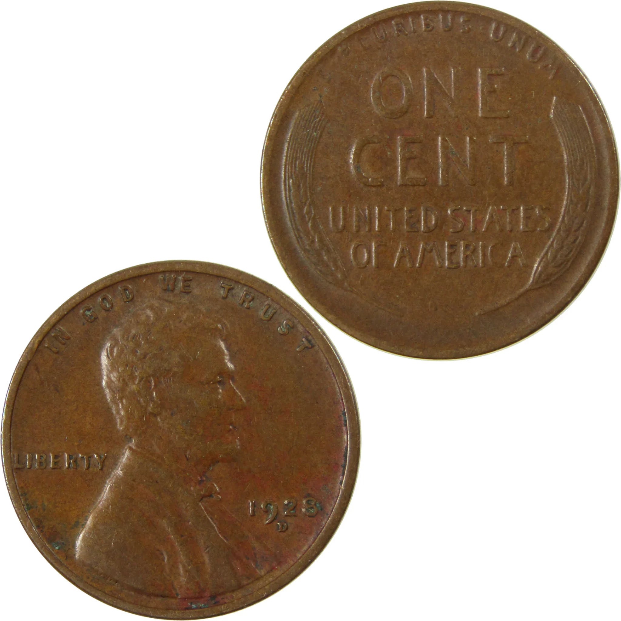 1928 D Lincoln Wheat Cent VF Very Fine Penny 1c Coin SKU:I27590
