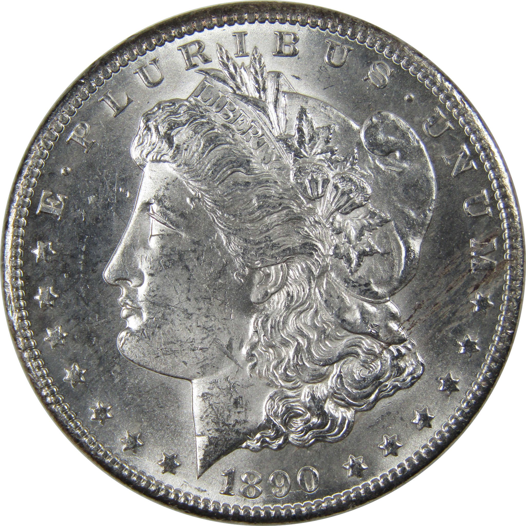 1890 CC Morgan Dollar Uncirculated Mint State Silver SKU:I23912 - Morgan coin - Morgan silver dollar - Morgan silver dollar for sale - Profile Coins & Collectibles