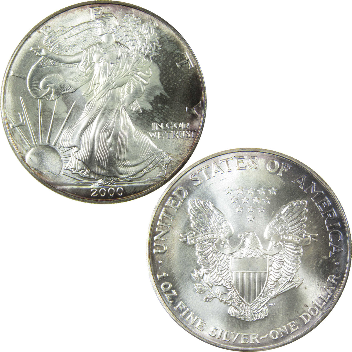 2000 American Silver Eagle Uncirculated Mint State $1 Coin SKU:CP1518