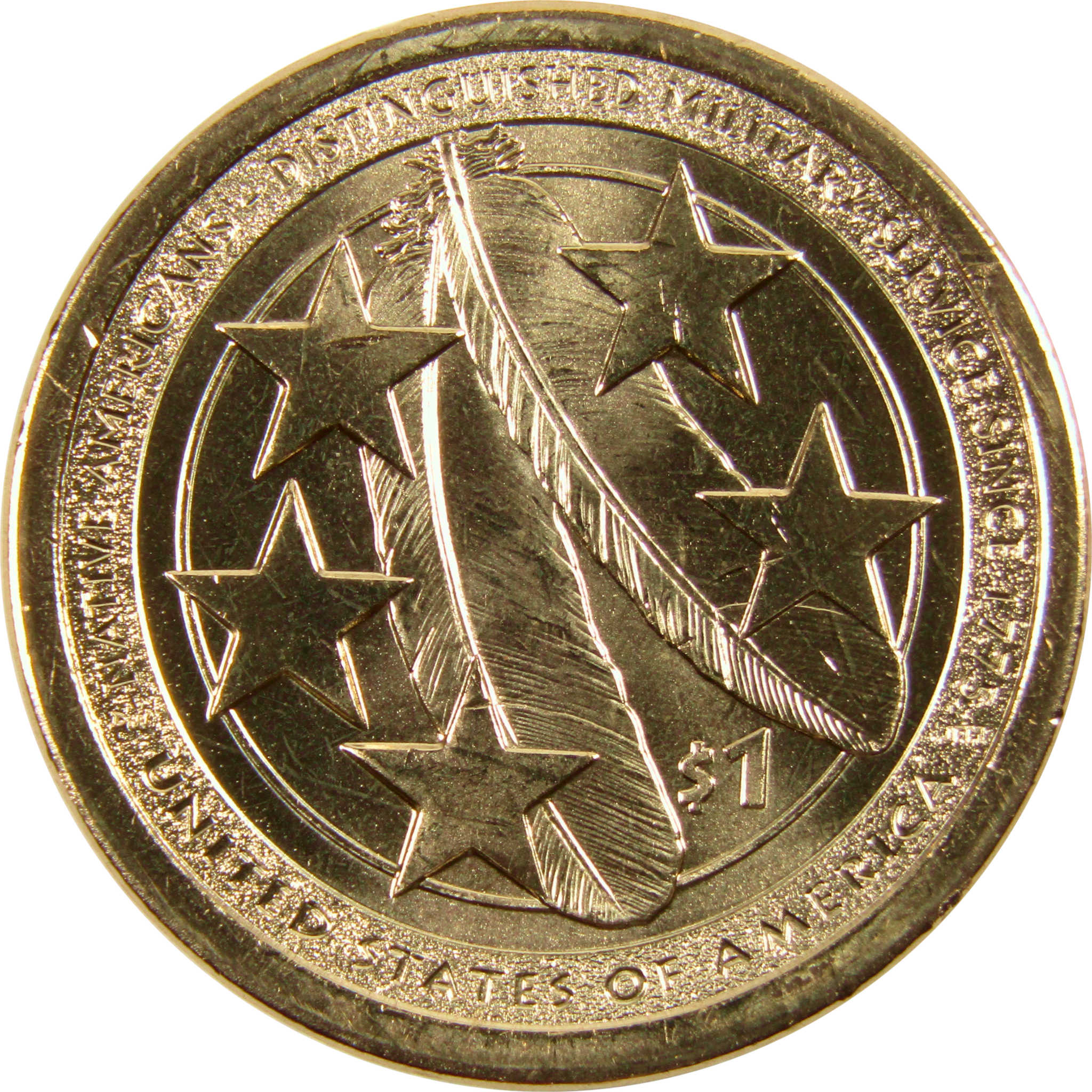 2021 P American Indians U.S Military Native American Uncirculated $1