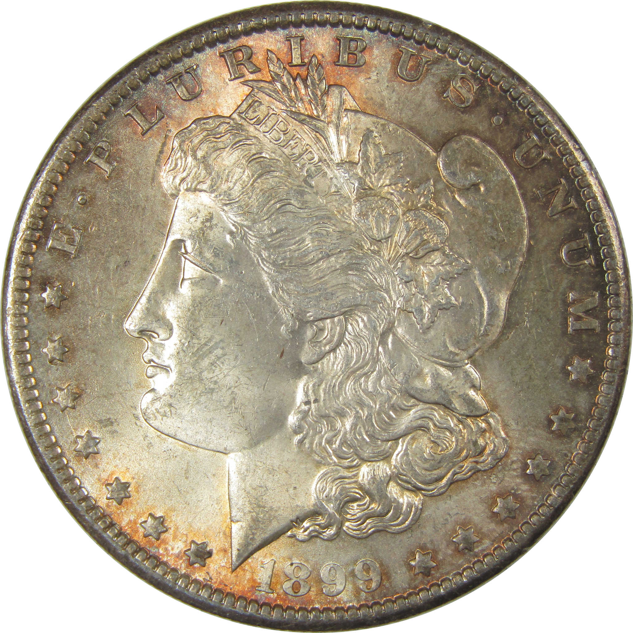 1899 O Morgan Dollar Uncirculated Silver $1 Coin Toned SKU:CPC1000