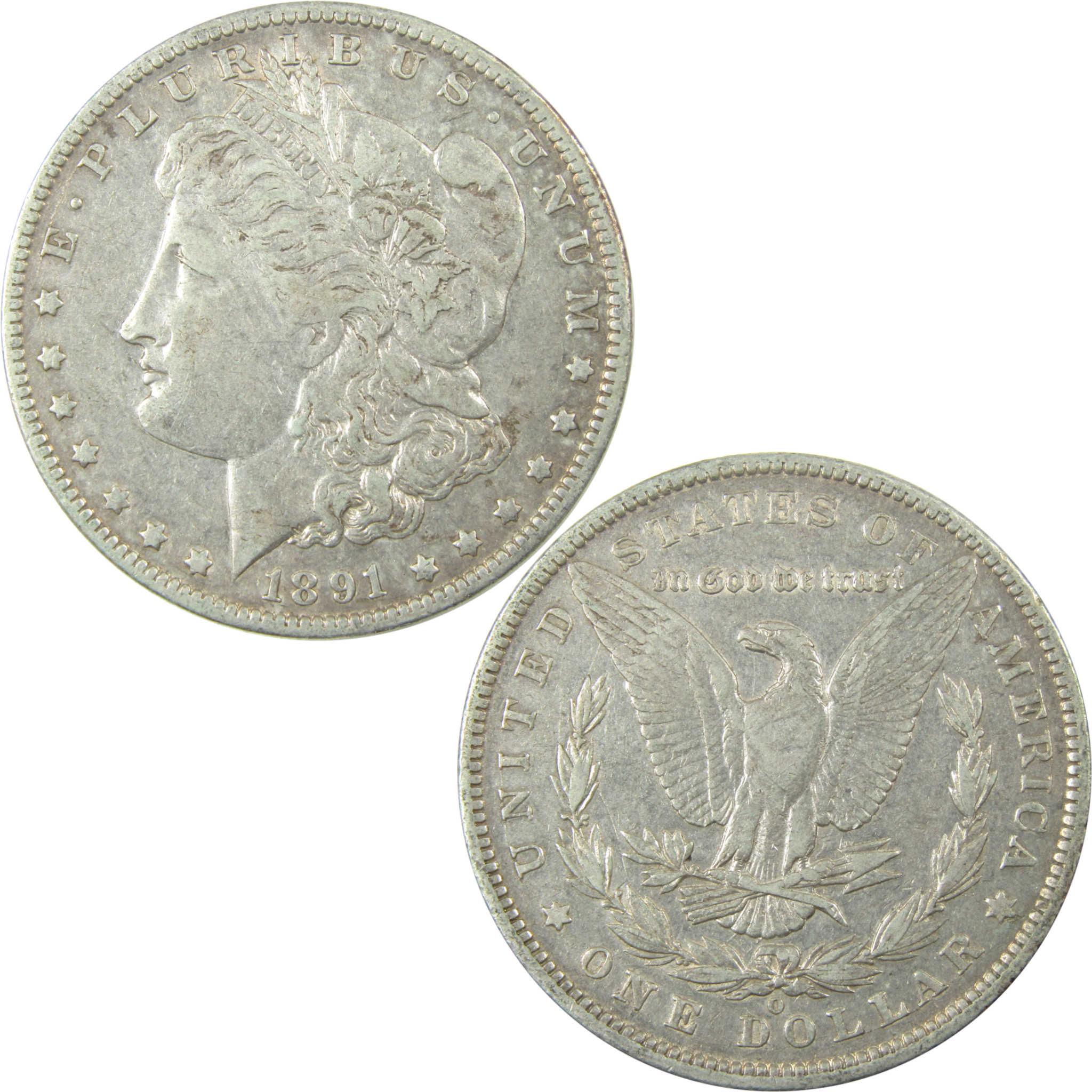 1891 O VAM-1A1 E on Rev Top 100 Morgan Silver Dollar XF SKU:I25342 - Morgan coin - Morgan silver dollar - Morgan silver dollar for sale - Profile Coins & Collectibles