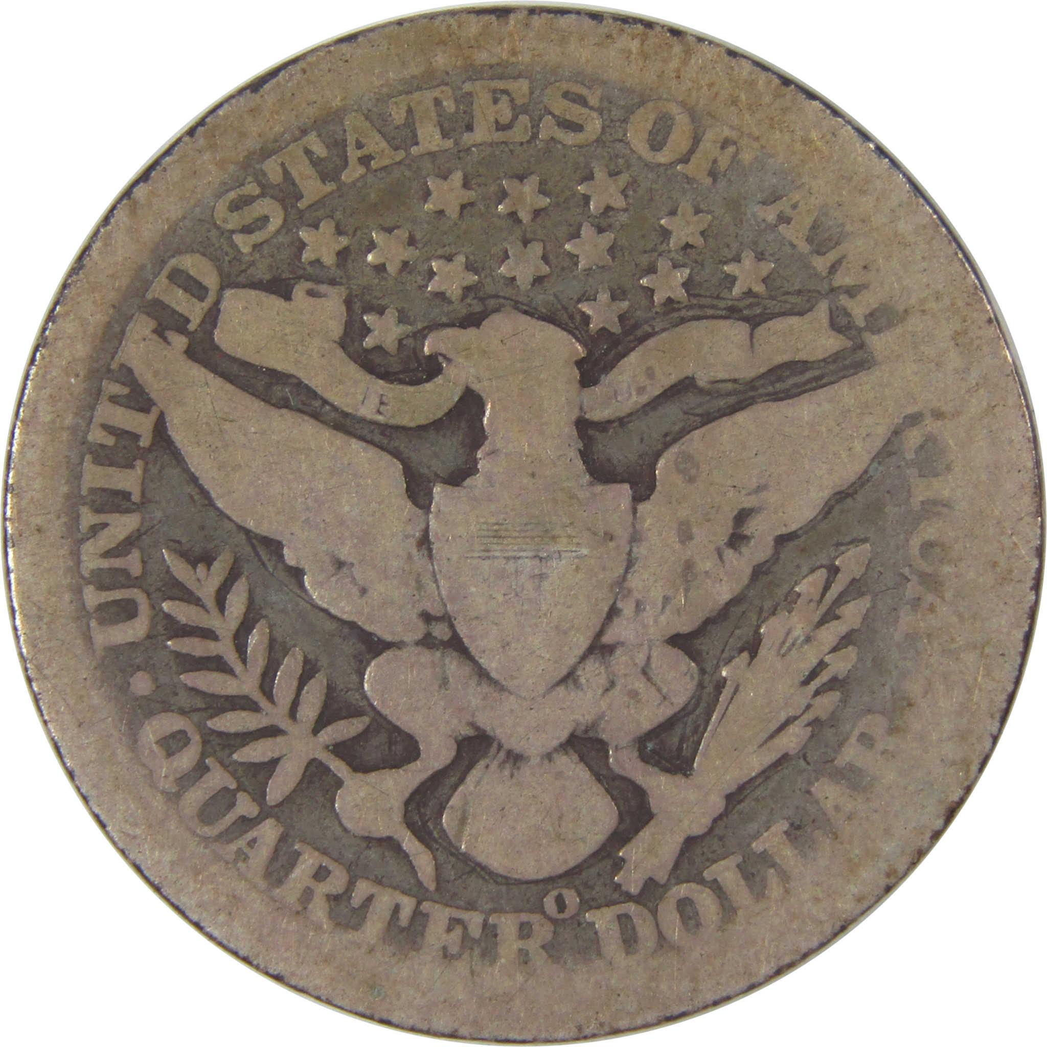 1897 O Barber Quarter AG About Good Silver 25c Coin SKU:I17614
