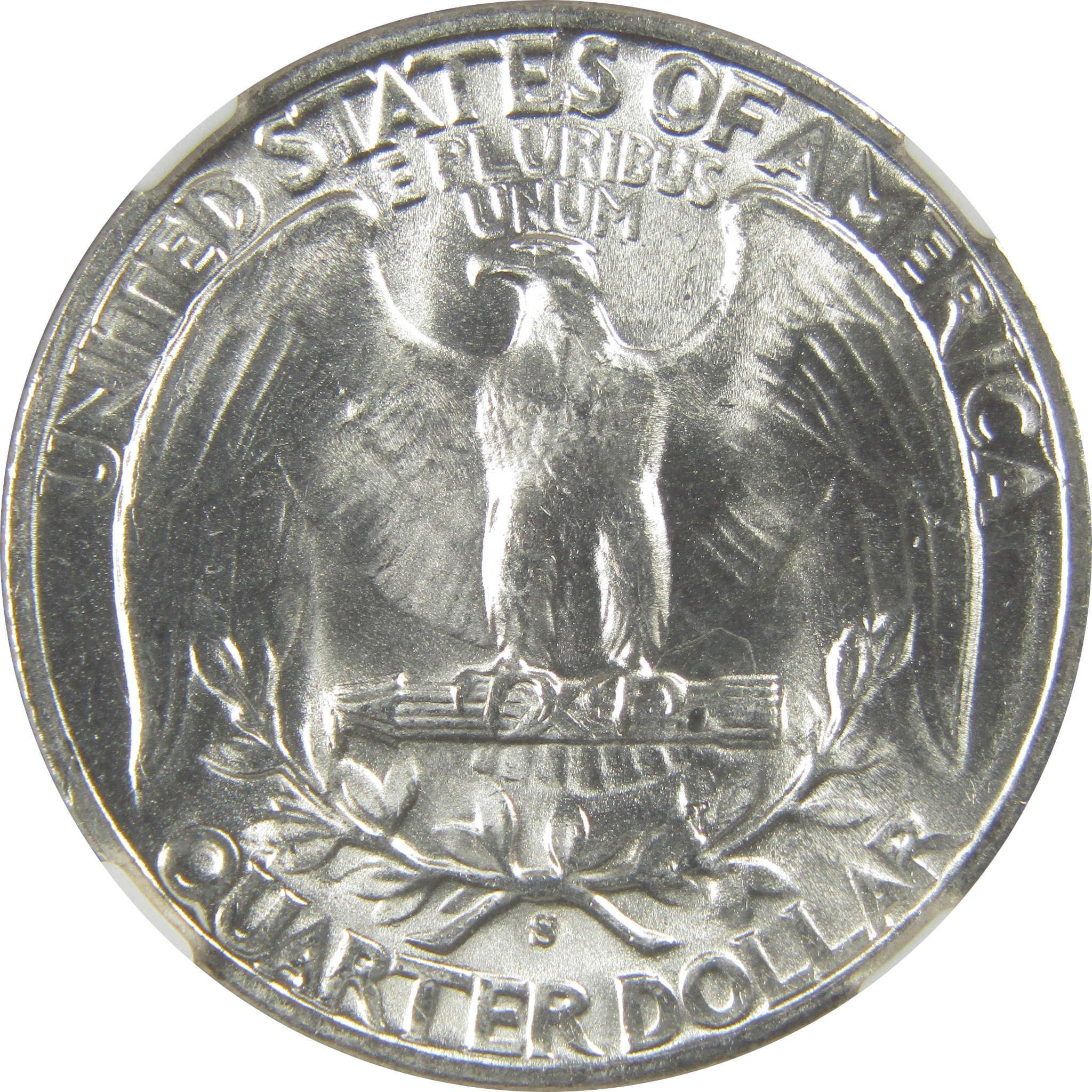 1943 S Washington Quarter MS 64 NGC Silver Bag Fragment SKU:I20618