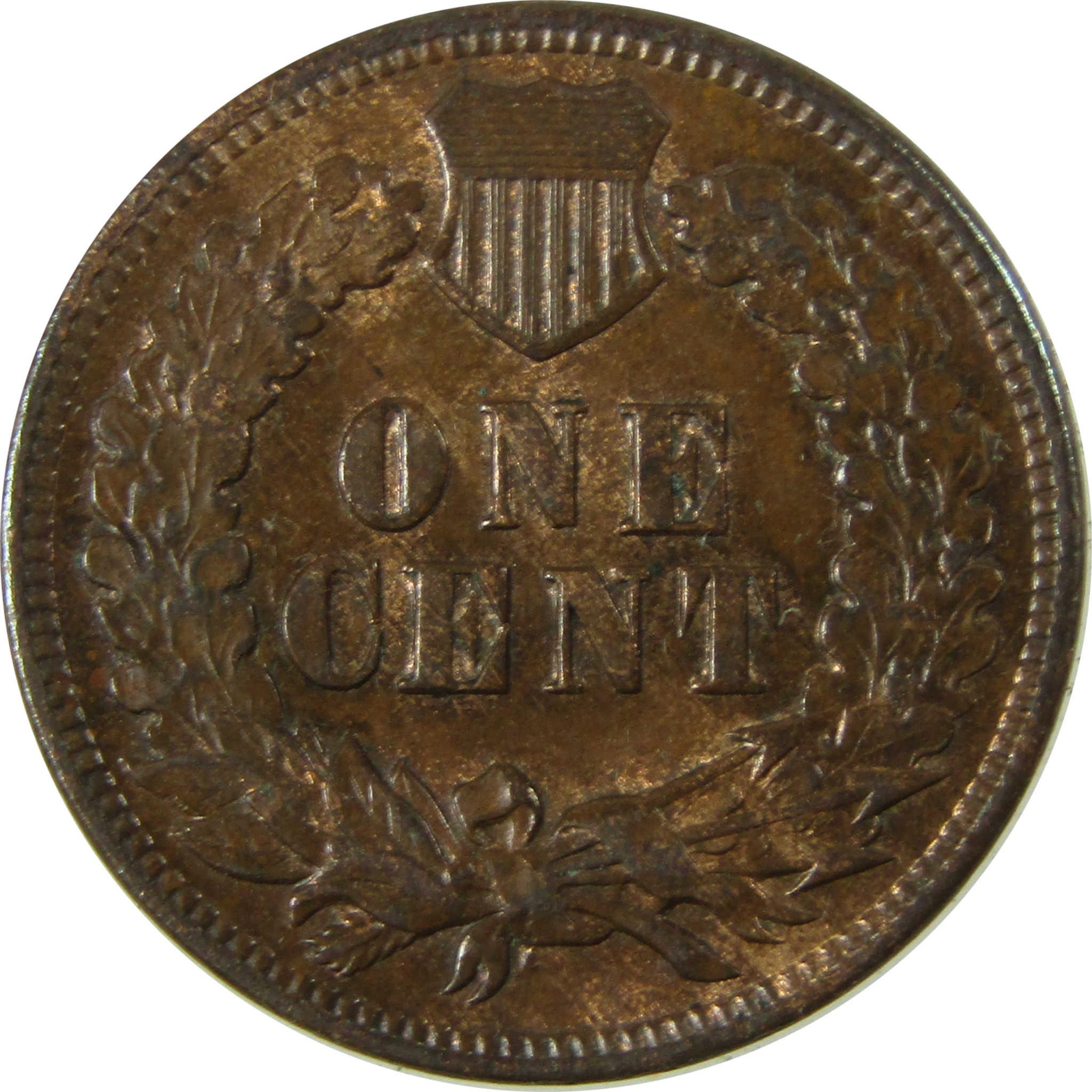 1905 Indian Head Cent AU About Uncirculated Penny 1c Coin SKU:I26644