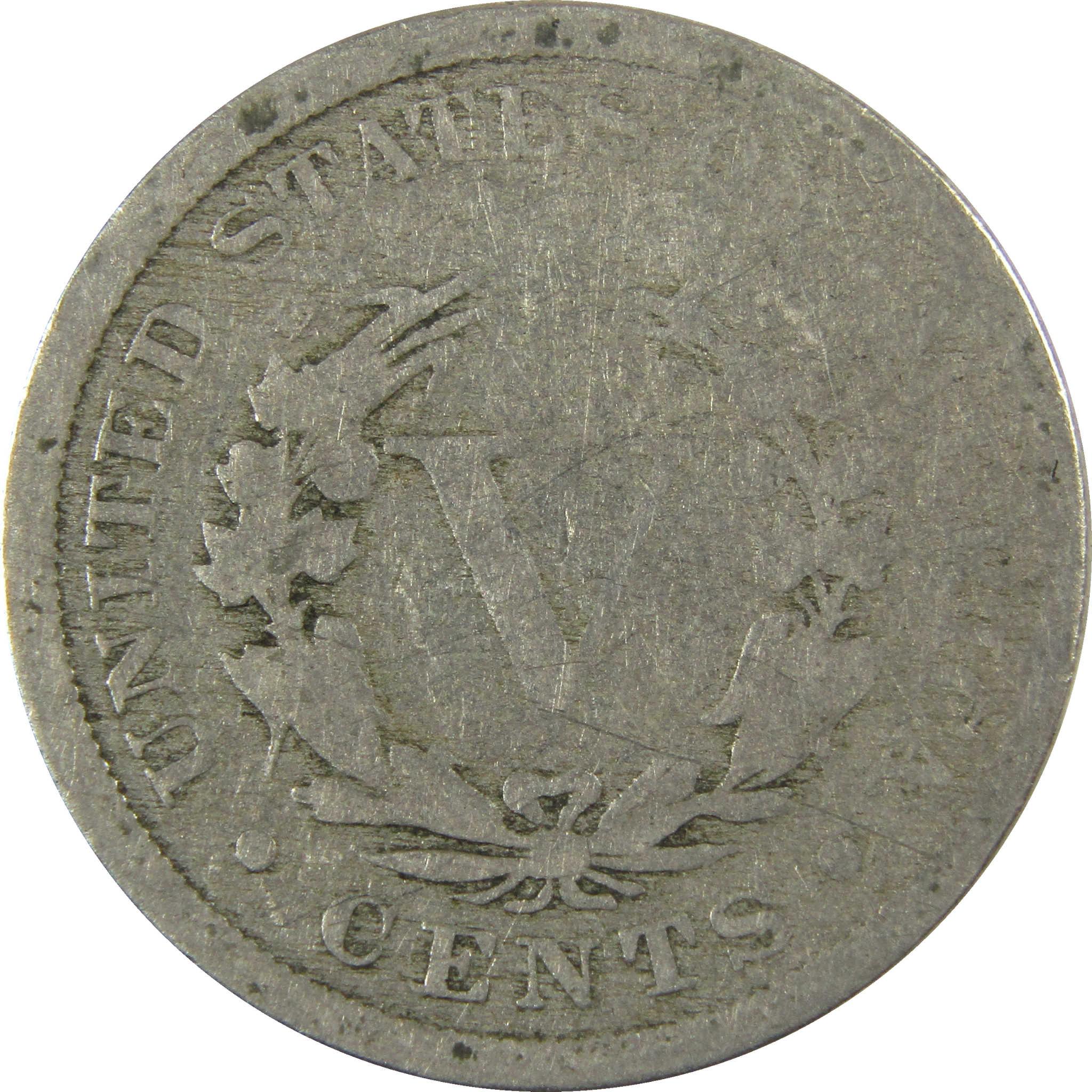 1889 Liberty Head V Nickel AG About Good 5c Coin SKU:I27224