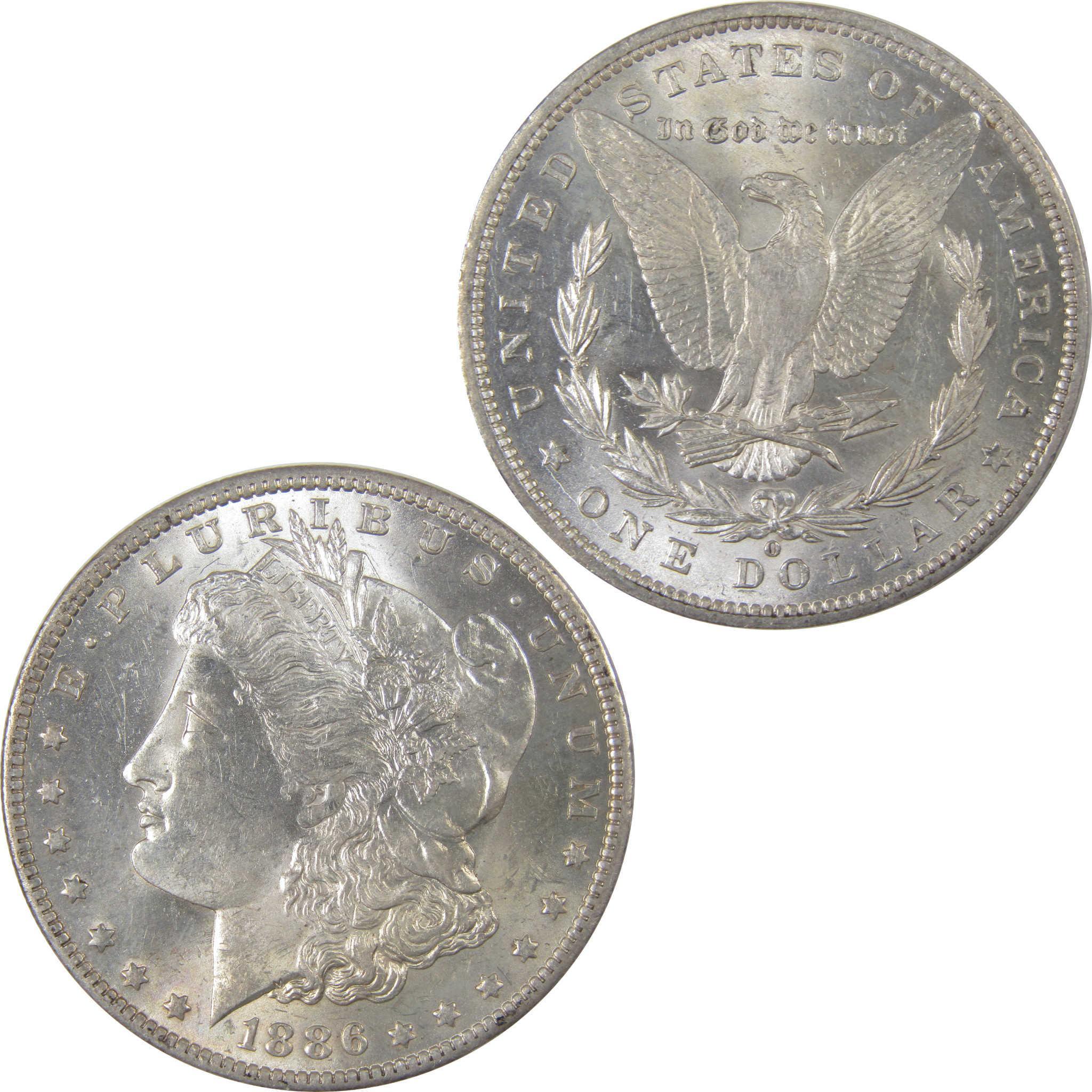 1886 O Morgan Dollar Uncirculated Silver $1 Coin SKU:I18010 - Morgan coin - Morgan silver dollar - Morgan silver dollar for sale - Profile Coins & Collectibles