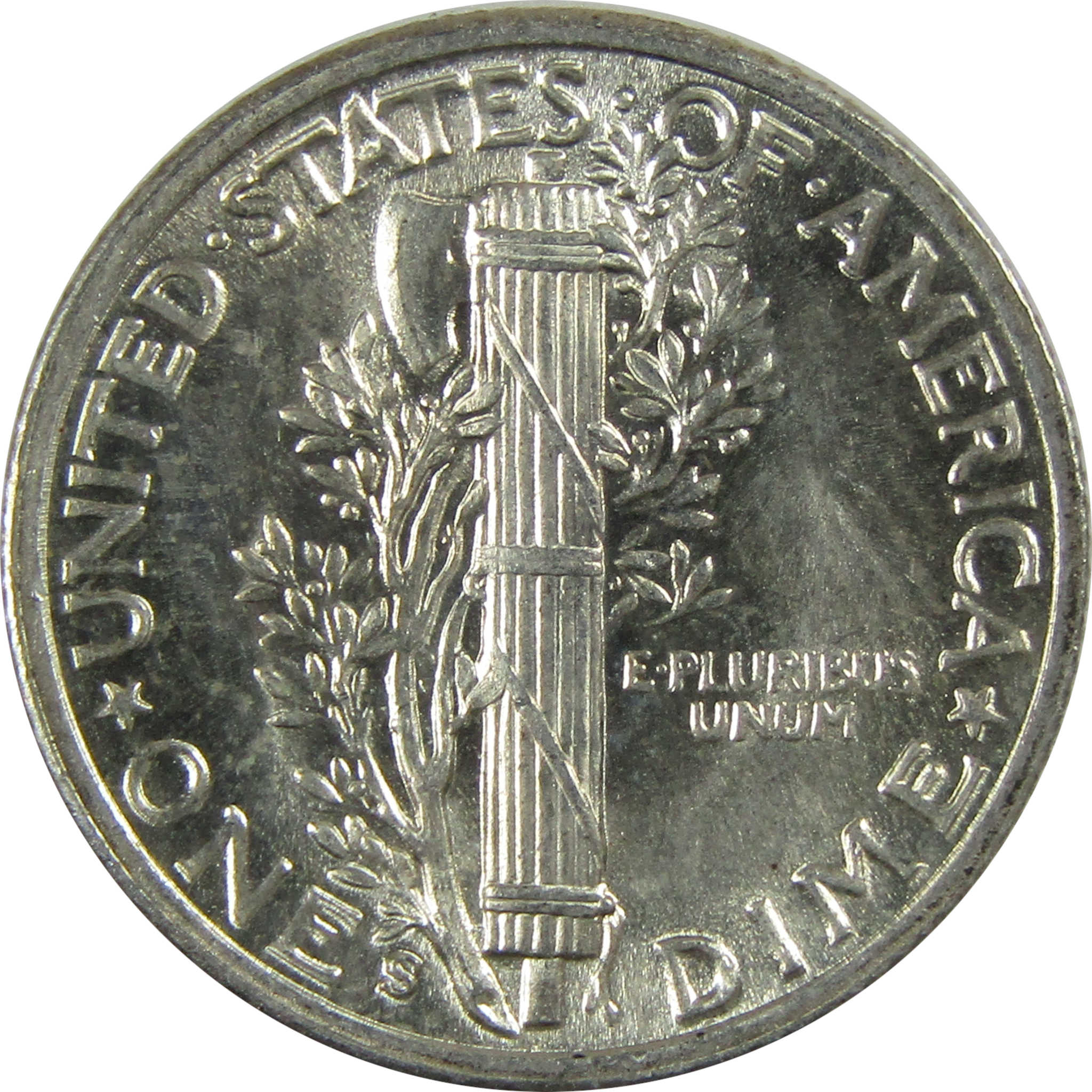 1942 S Mercury Silver Dime AU About Uncirculated 10c Coin SKU:CP346
