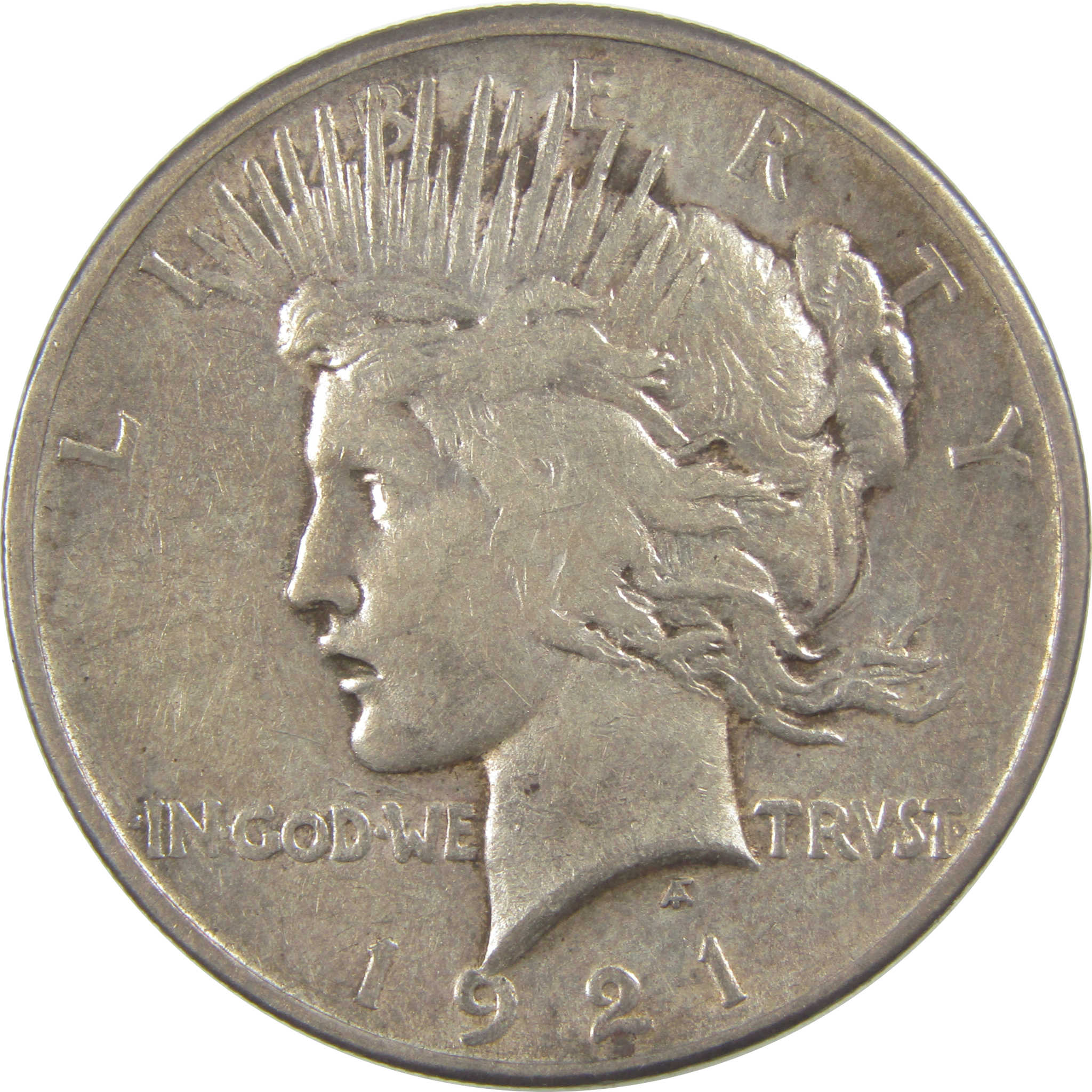 1921 High Relief Peace Dollar XF EF Extremely Fine Silver SKU:I22445