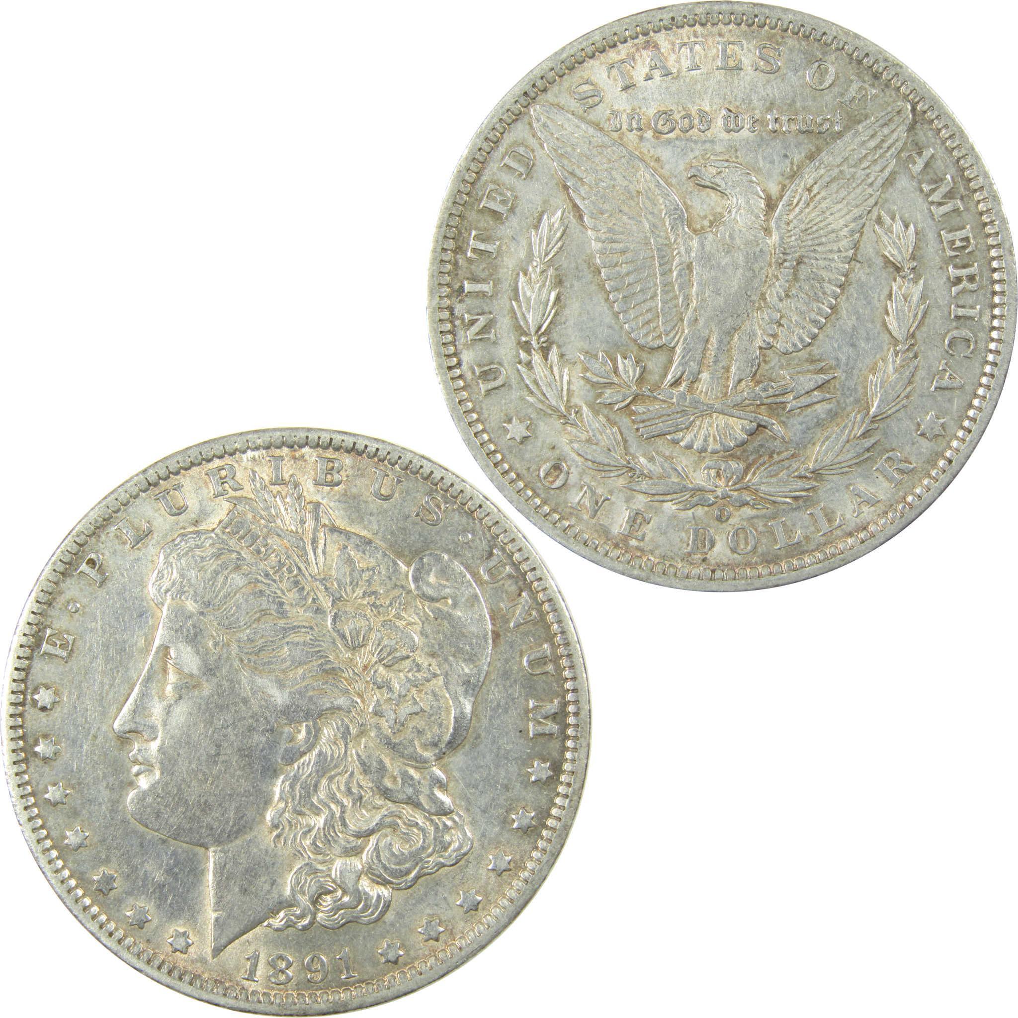 1891 O Morgan Silver Dollar AU About Uncirculated Details SKU:I24622 - Morgan coin - Morgan silver dollar - Morgan silver dollar for sale - Profile Coins & Collectibles