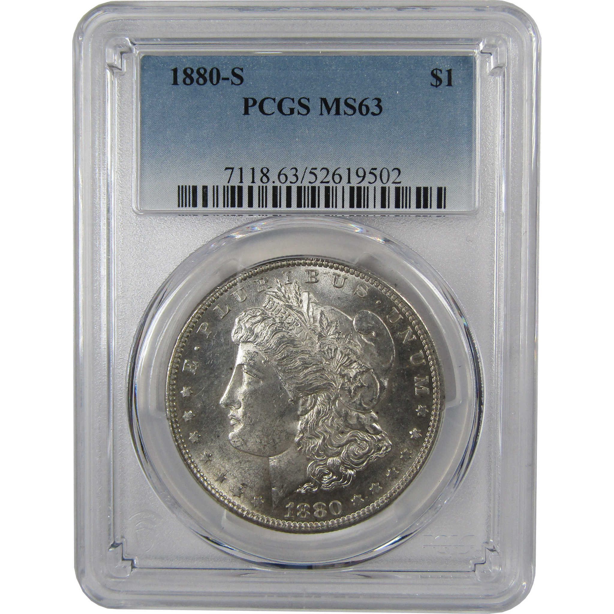 1880 S Morgan Dollar MS 63 PCGS Silver Uncirculated $1 Coin SKU:I23483