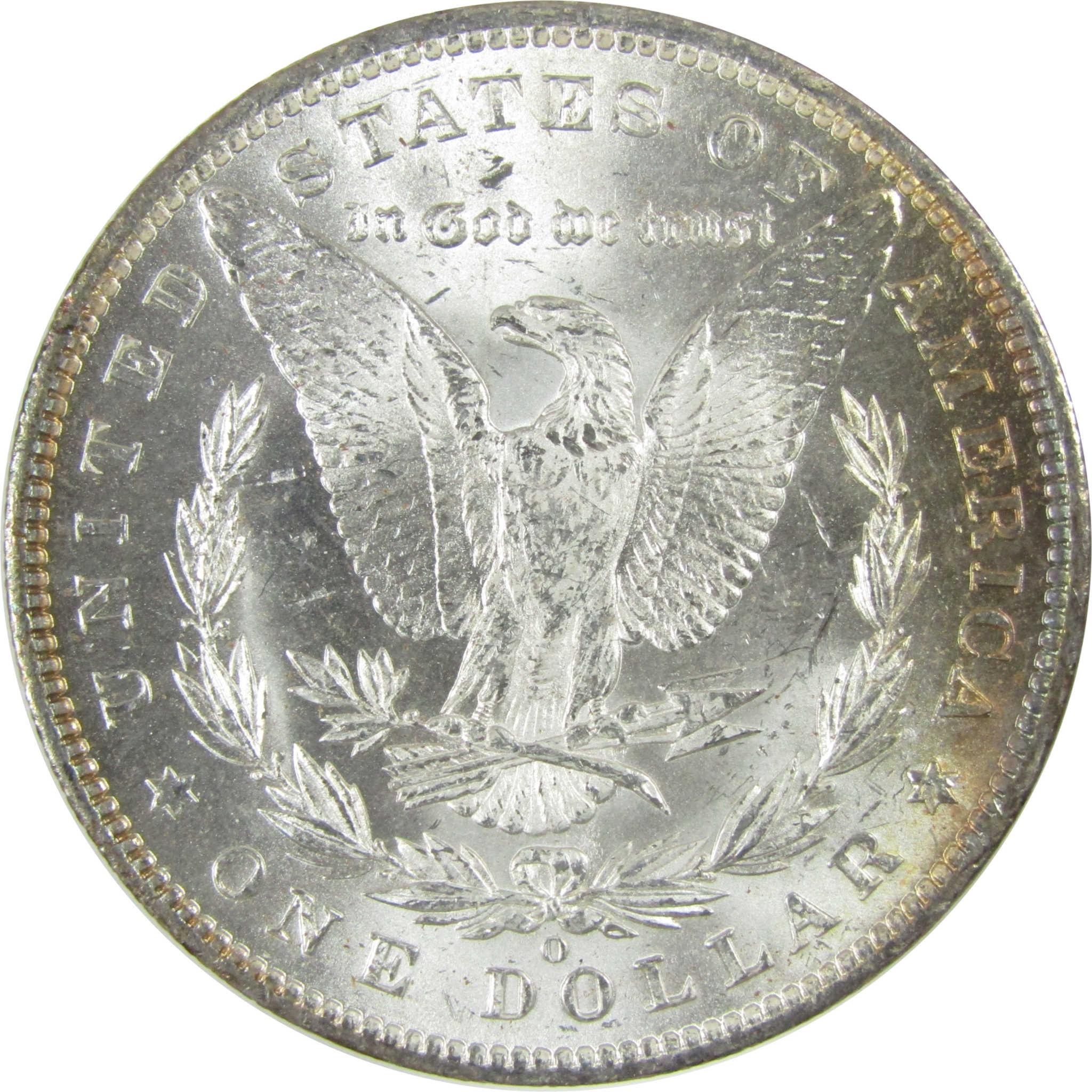 1885 O Morgan Silver Dollar Uncirculated $1 Coin Toned SKU:I27472 - Morgan coin - Morgan silver dollar - Morgan silver dollar for sale - Profile Coins & Collectibles