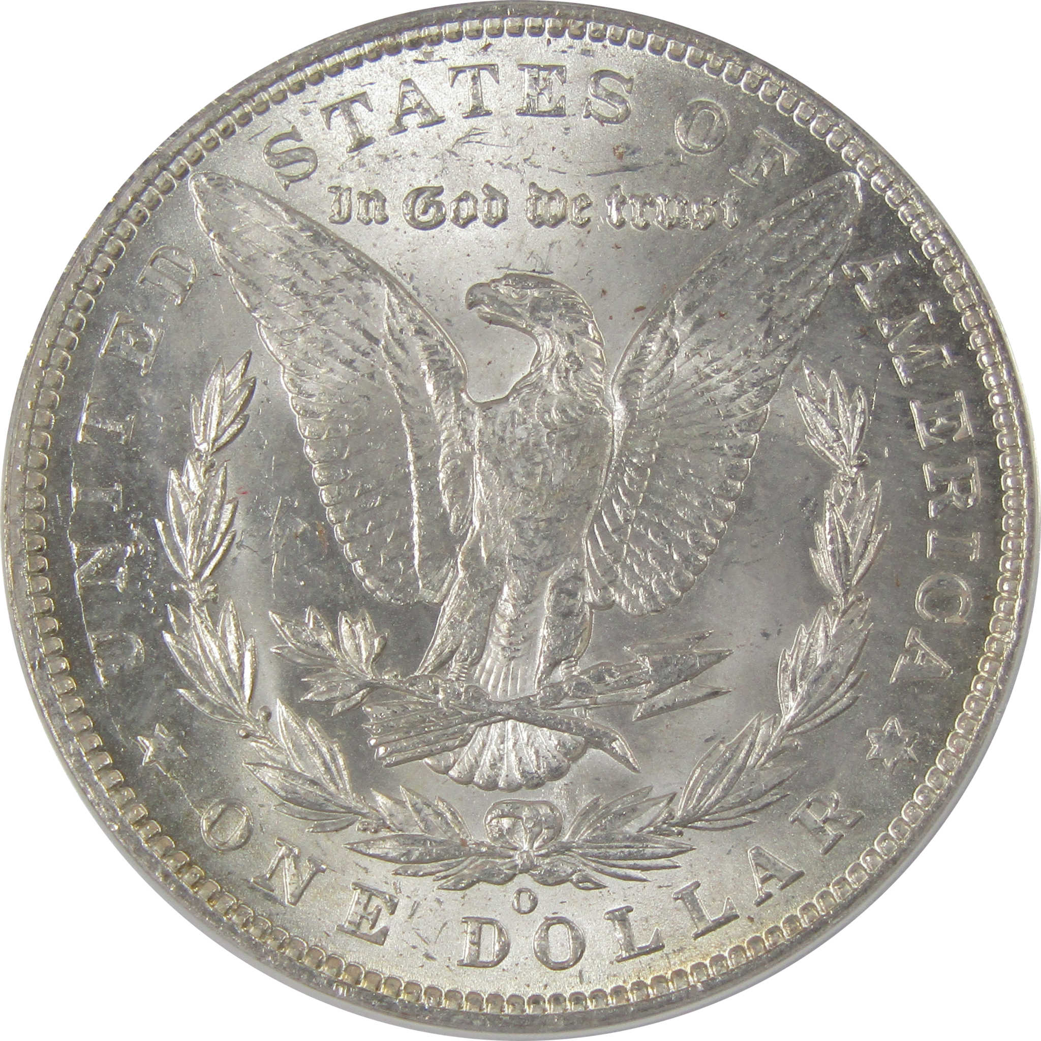 1885 O Morgan Dollar MS 62 ANACS Silver Toned Obverse SKU:CP181