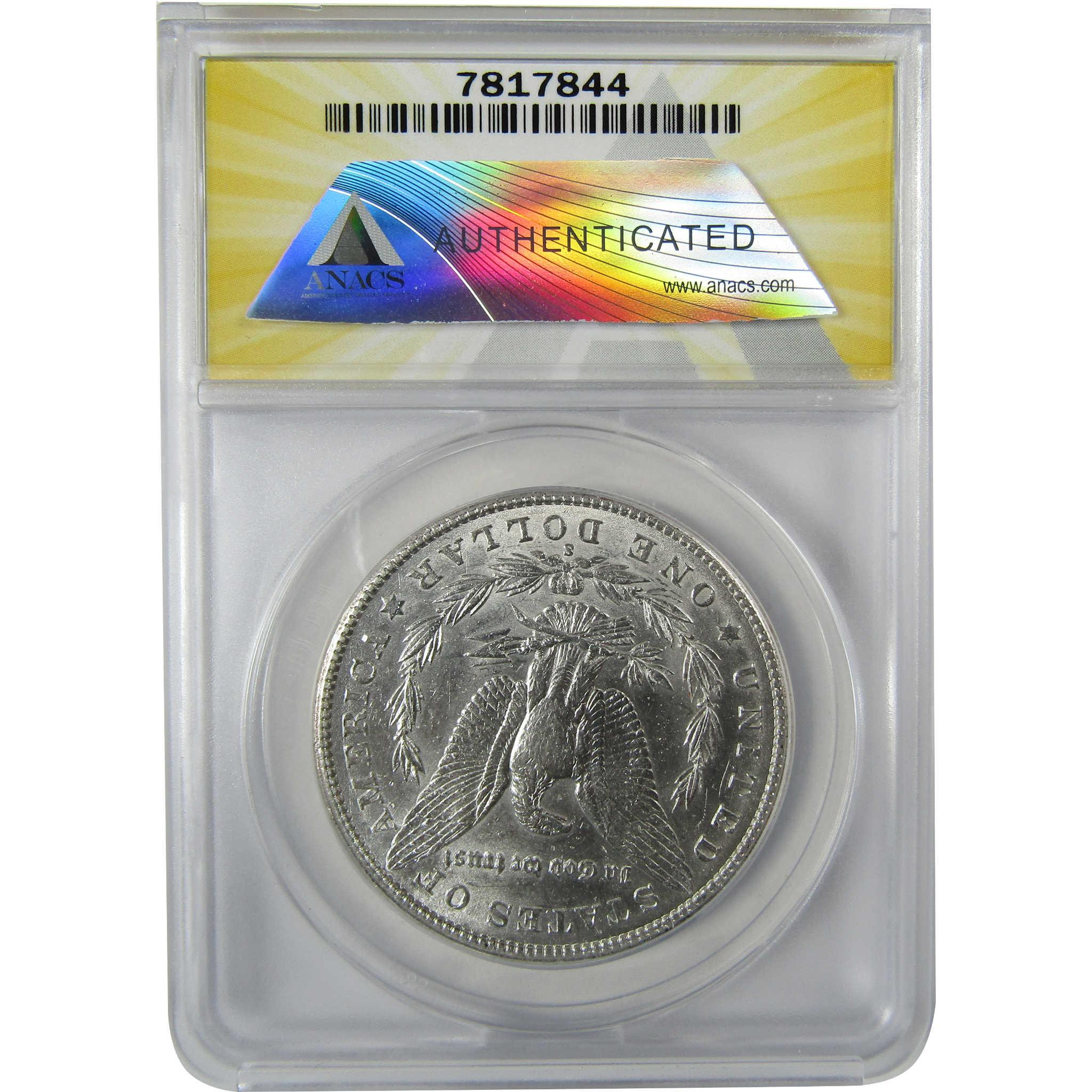 1900 S Morgan Silver Dollar AU 50 ANACS $1 Coin Collectible SKU:CP854 - Morgan coin - Morgan silver dollar - Morgan silver dollar for sale - Profile Coins & Collectibles
