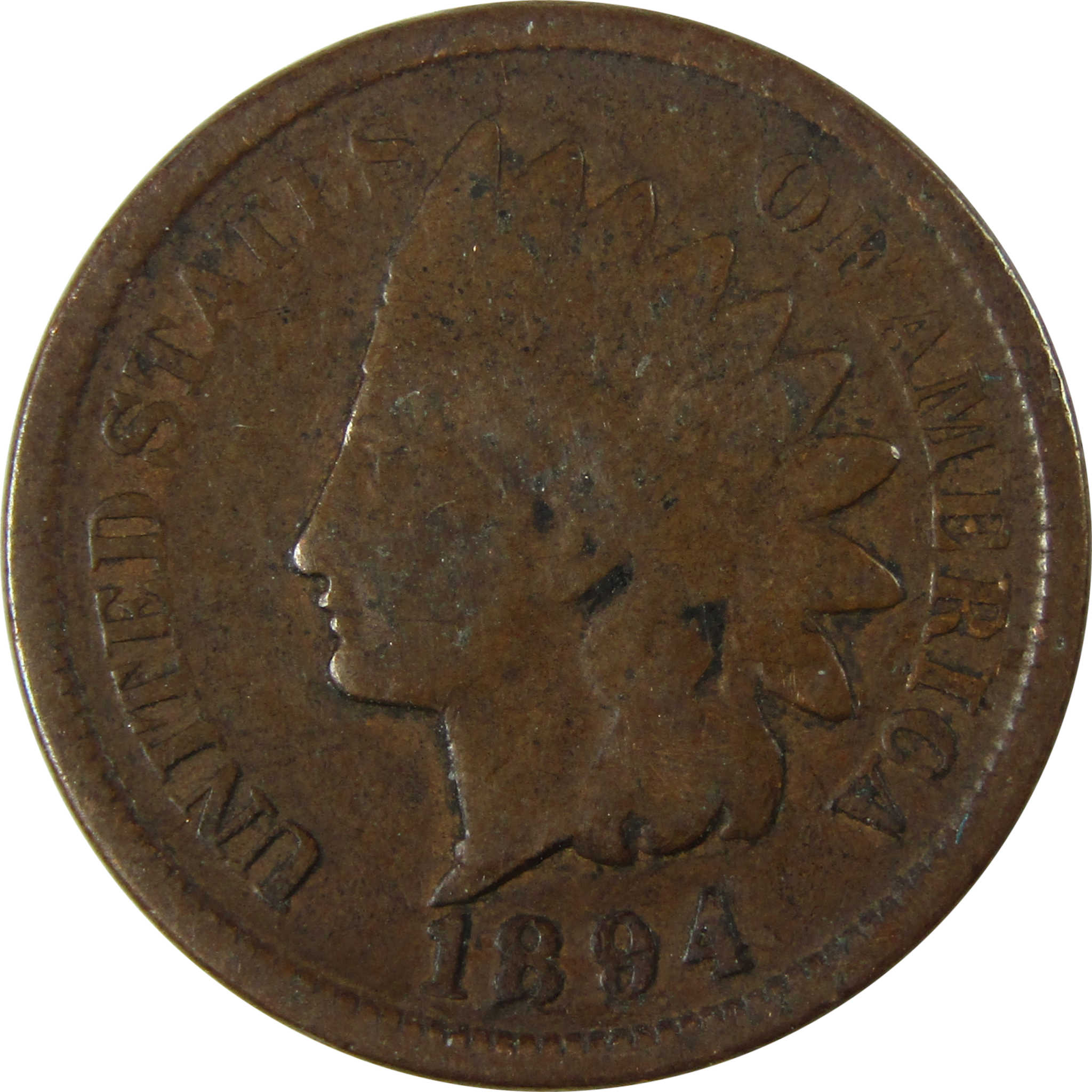 1894 Indian Head Cent G Good Penny 1c Coin Collectible SKU:I26558