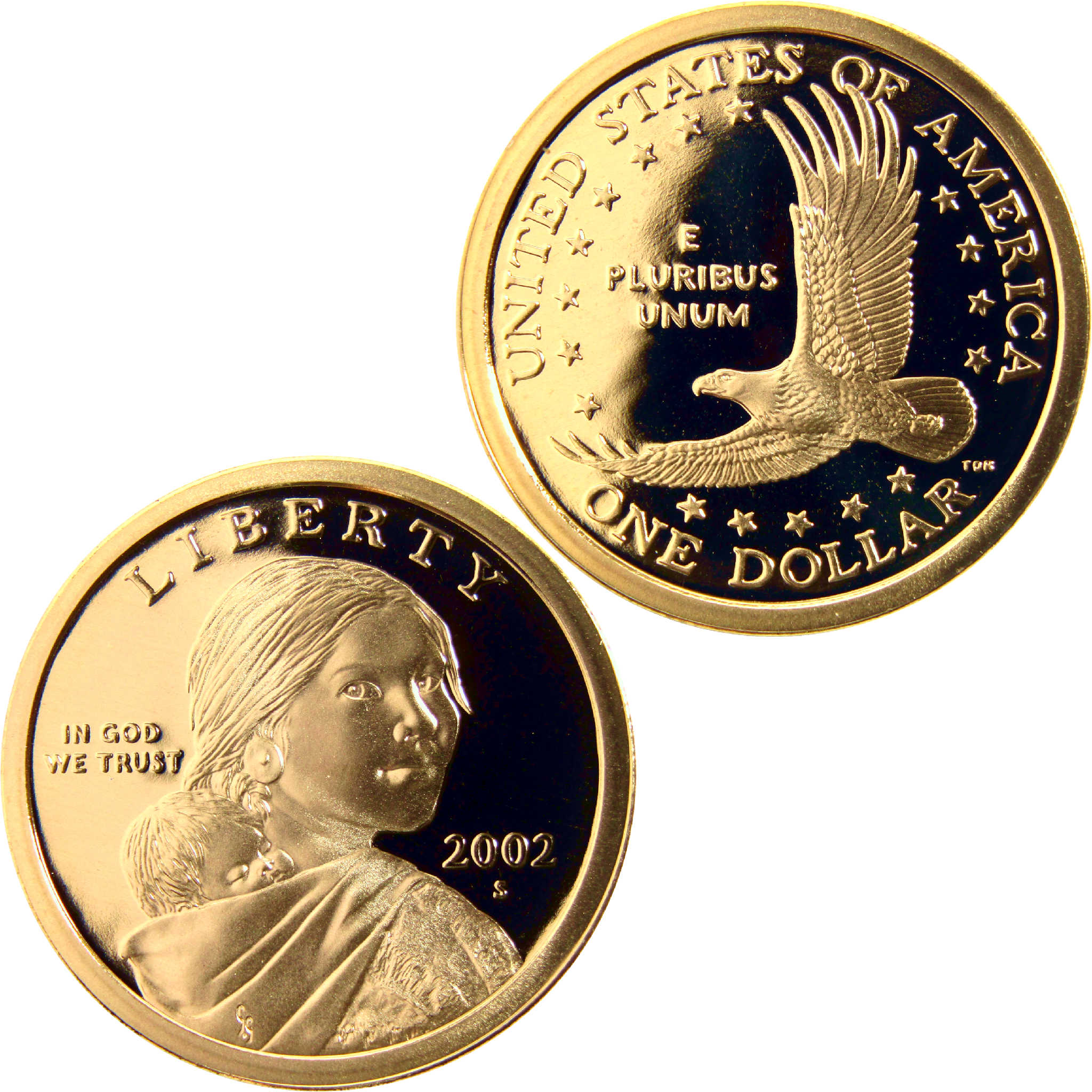2002 S Sacagawea Native American Dollar Choice Proof $1 Coin