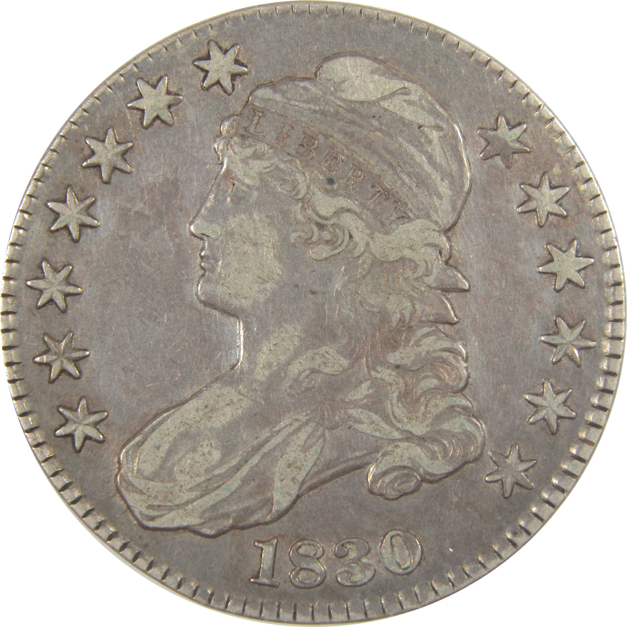 1830 Small 0 Capped Bust Half Dollar VF Very Fine Silver SKU:CPC0946