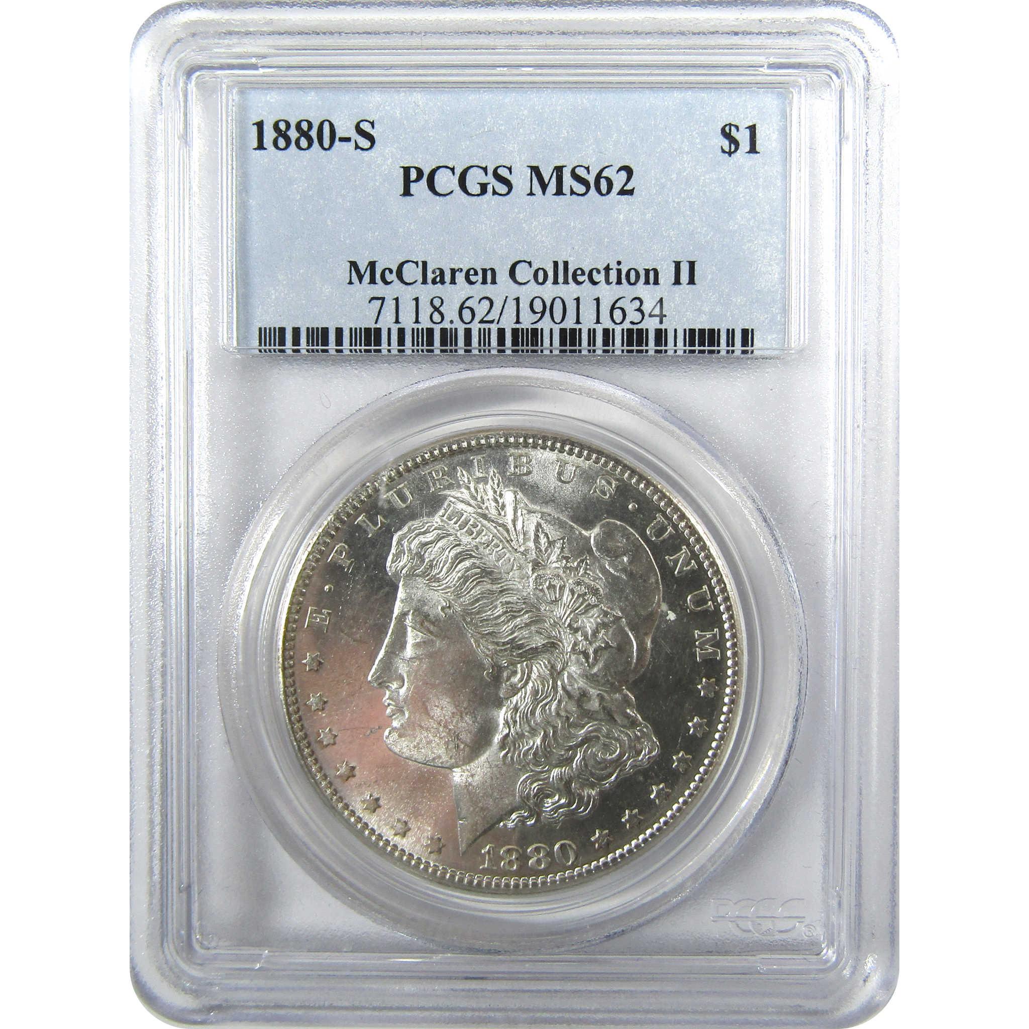 1880 S Morgan Silver $1 MS 62 PCGS McClaren Collection II SKU:CP1047 - Morgan coin - Morgan silver dollar - Morgan silver dollar for sale - Profile Coins & Collectibles