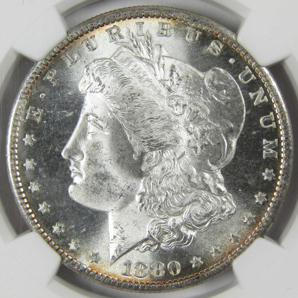 1880 S Morgan Silver Dollar MS 65 NGC Uncirculated $1 Coin Collectible - Morgan coin - Morgan silver dollar - Morgan silver dollar for sale - Profile Coins & Collectibles