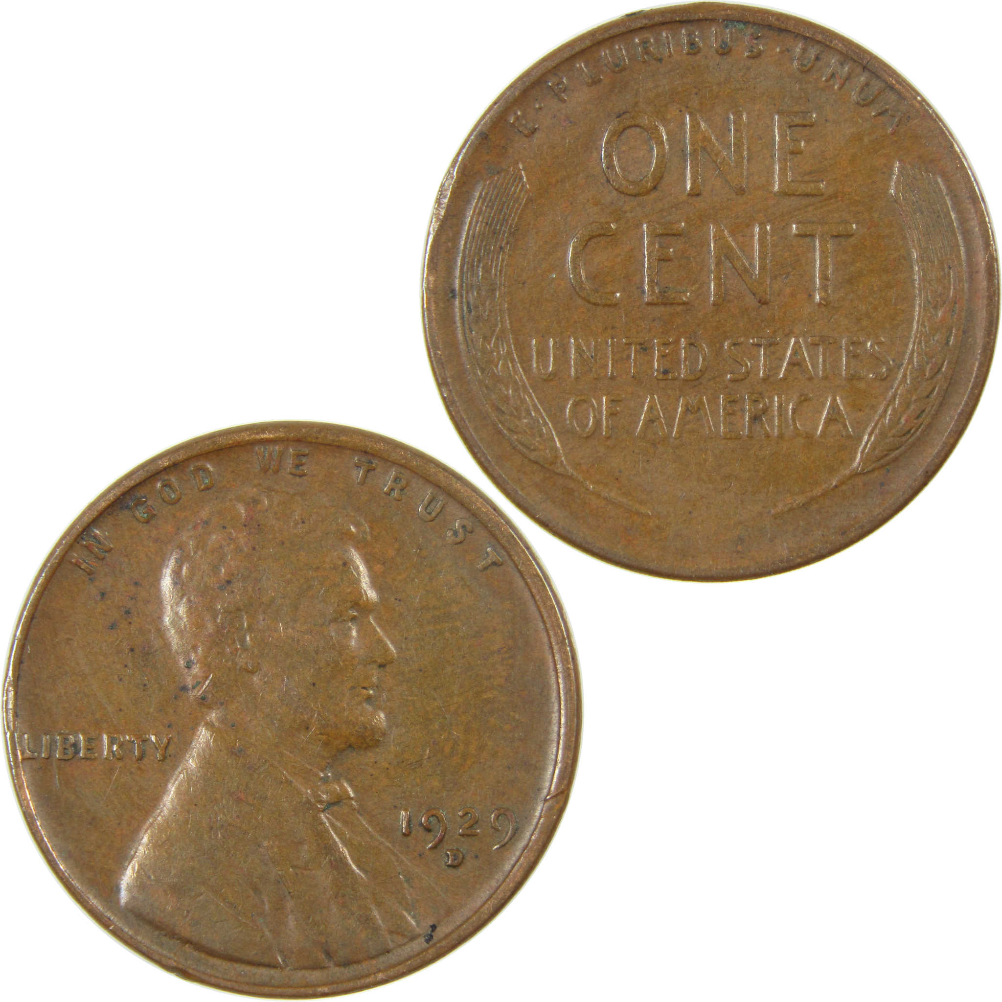 1929 D Lincoln Wheat Cent VF Very Fine Penny 1c Coin SKU:I27279