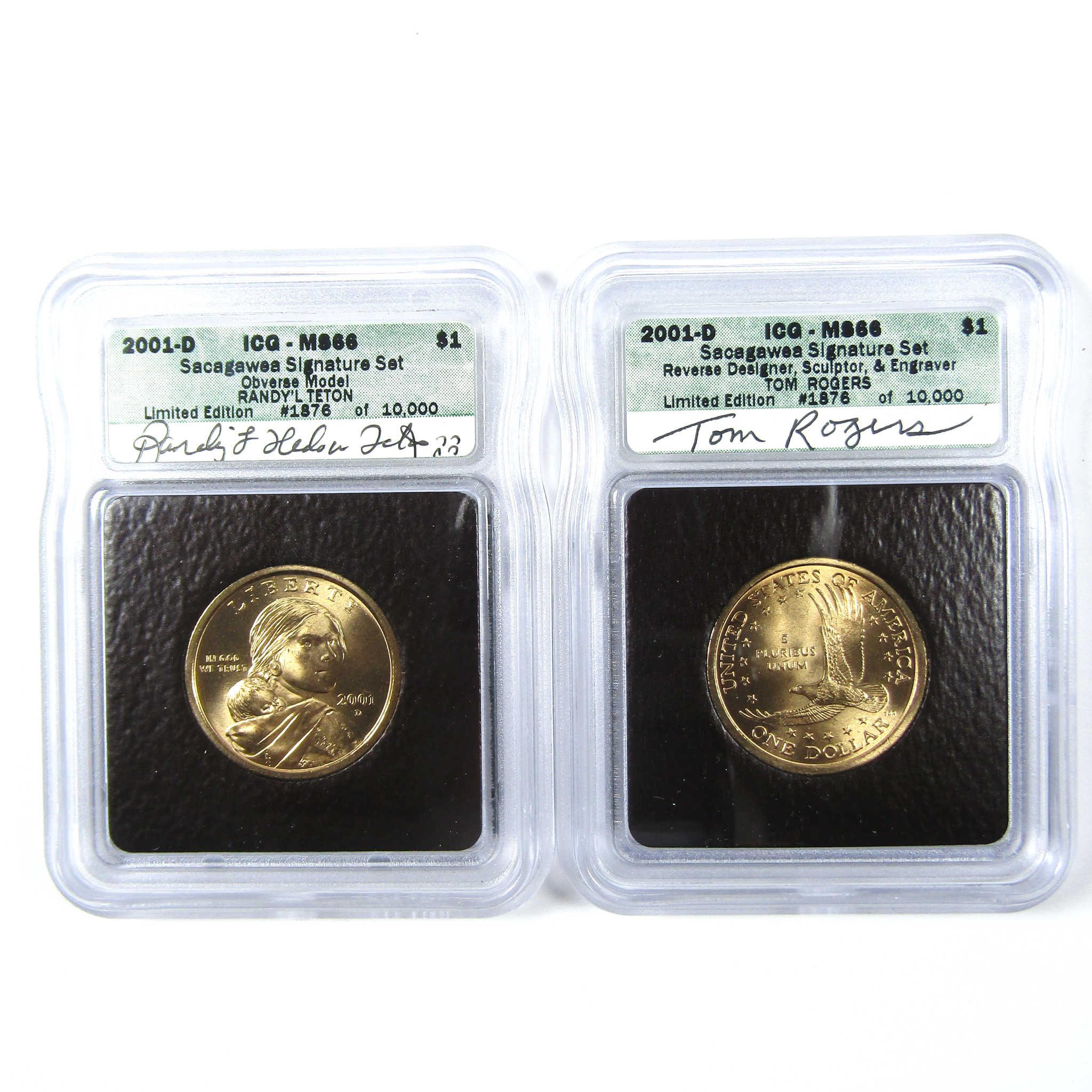 2001 Sacagawea Signature 6 Piece Dollar Set ICG SKU:CPC6610