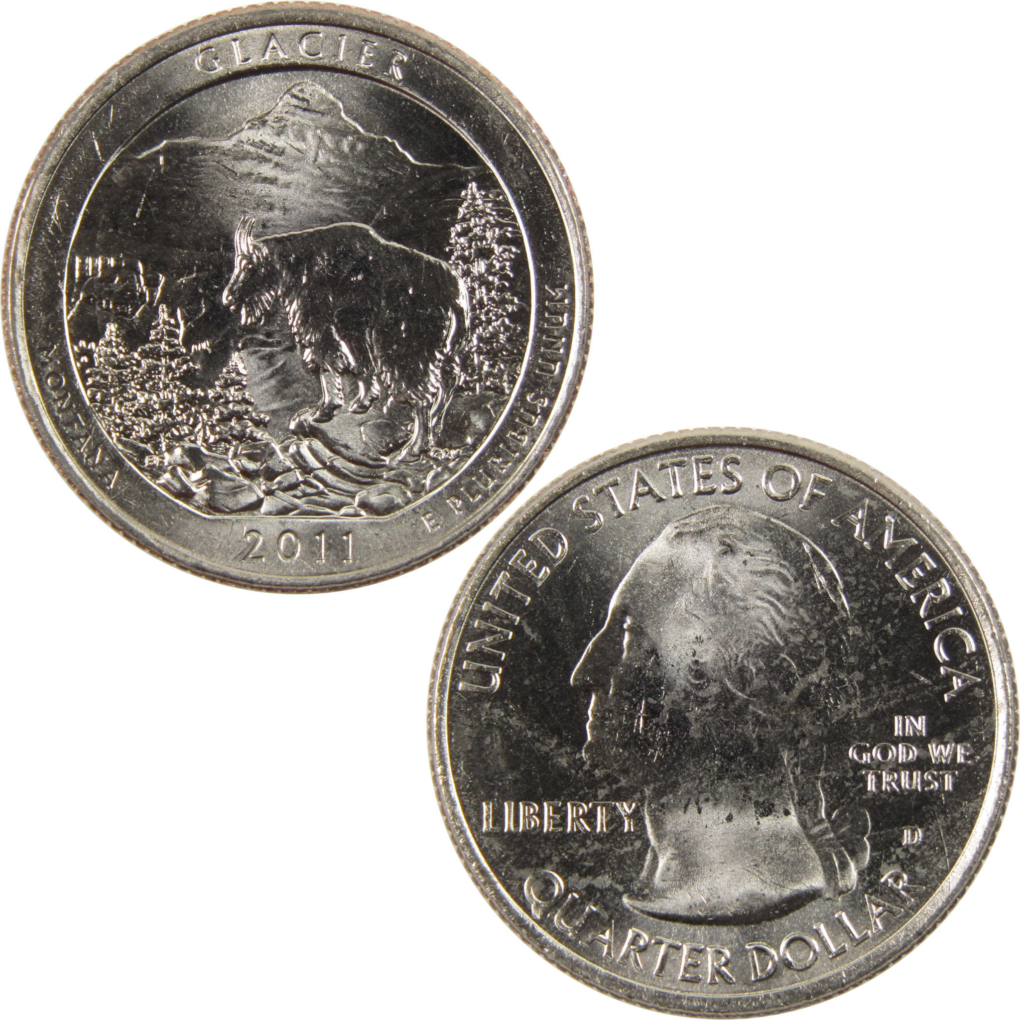 2011 D Glacier National Park Quarter BU Uncirculated Clad 25c Coin