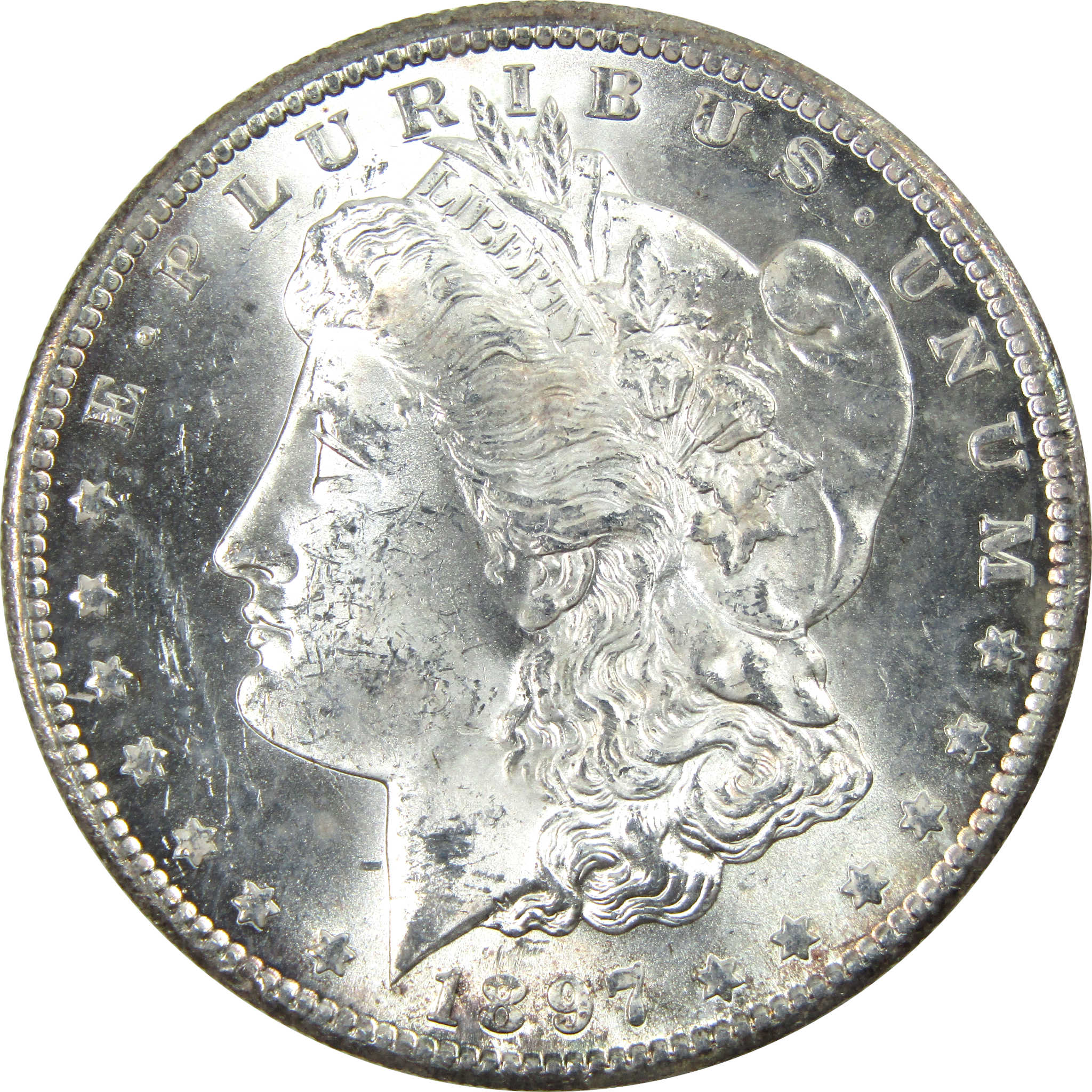1897 S Morgan Dollar Uncirculated Silver $1 Coin SKU:I13872 - Morgan coin - Morgan silver dollar - Morgan silver dollar for sale - Profile Coins & Collectibles