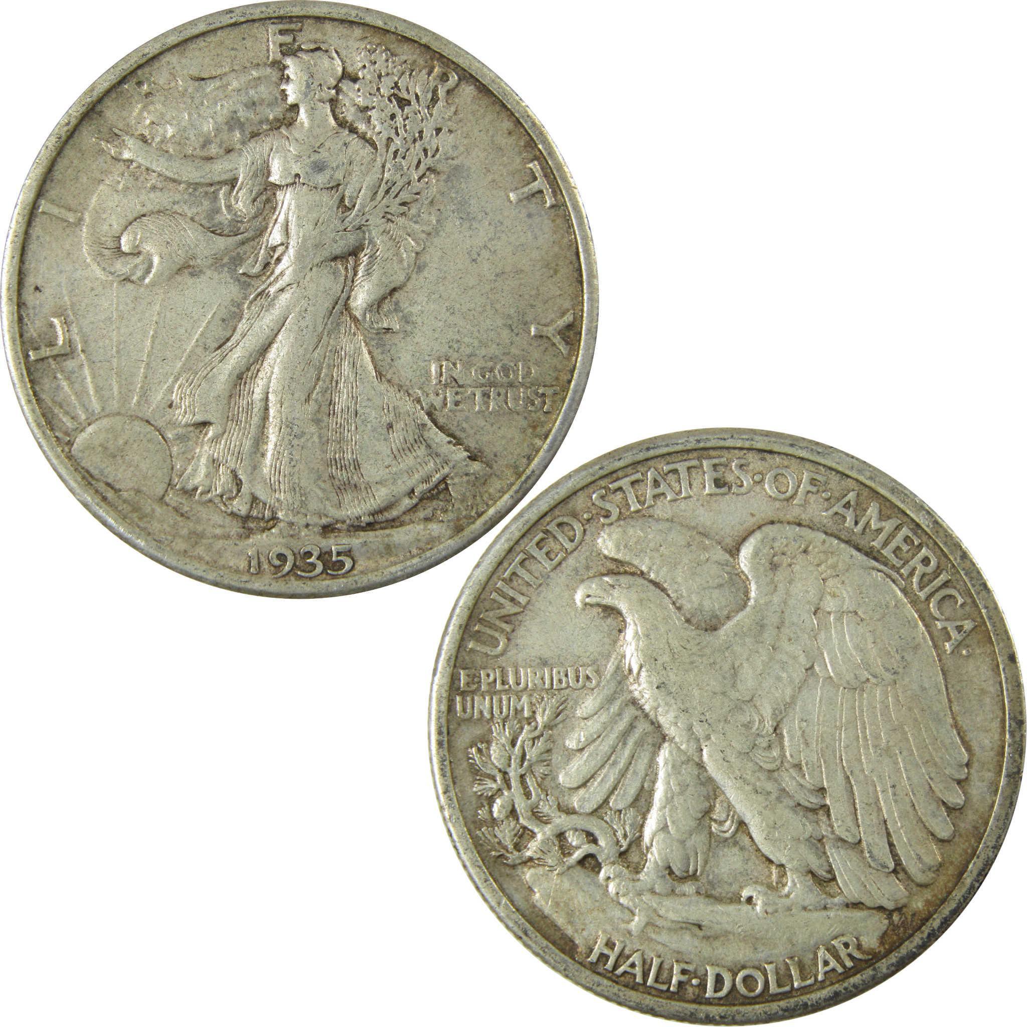 1935 Liberty Walking Silver Half Dollar XF EF Extremely Fine SKU:CP528