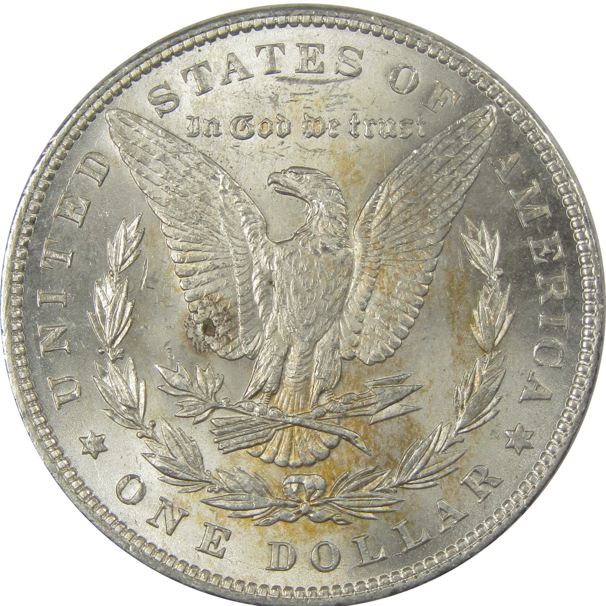 1897 Morgan Dollar Uncirculated Silver $1 Coin Toned SKU:I21086