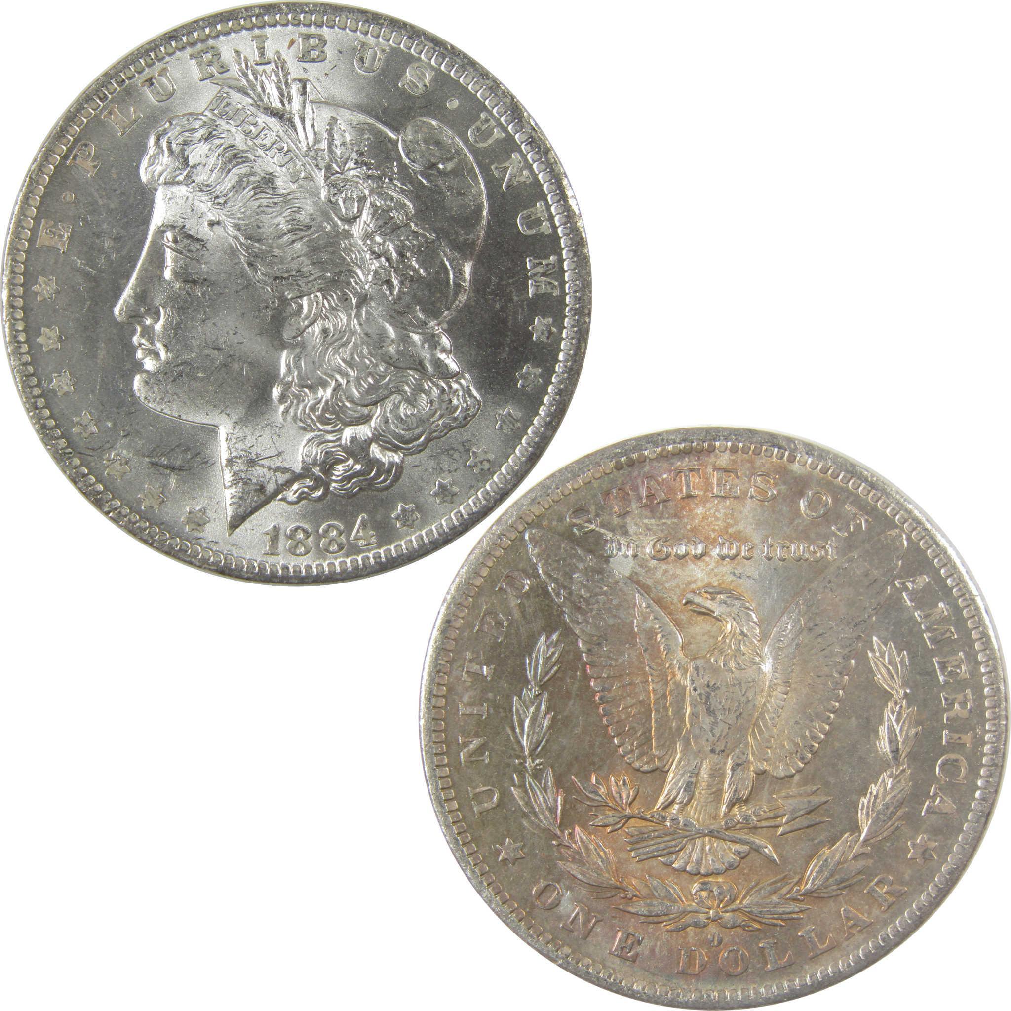 1884 O Morgan Silver Dollar BU Choice Uncirculated Toned SKU:I24175