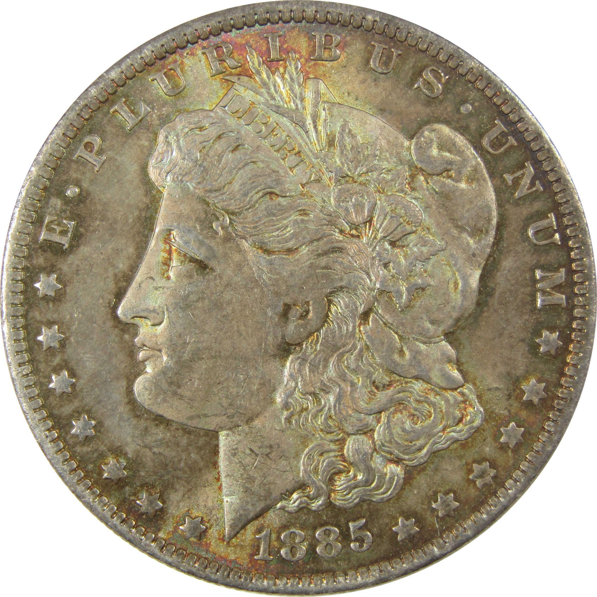 1885 O Morgan Silver Dollar Uncirculated Mint State Toned SKU:CP1410