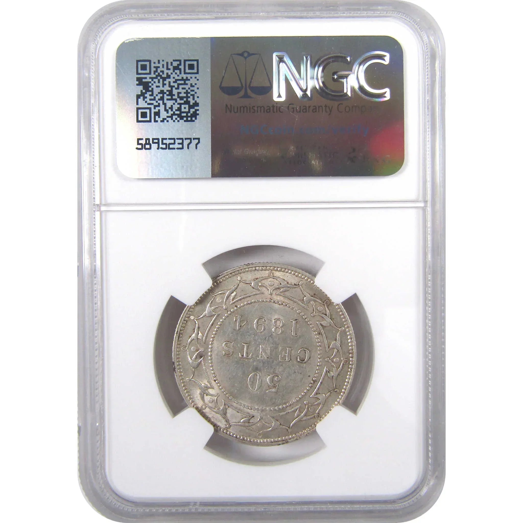 1894 Newfoundland Victoria Half Dollar AU Details NGC SKU:CPC0234