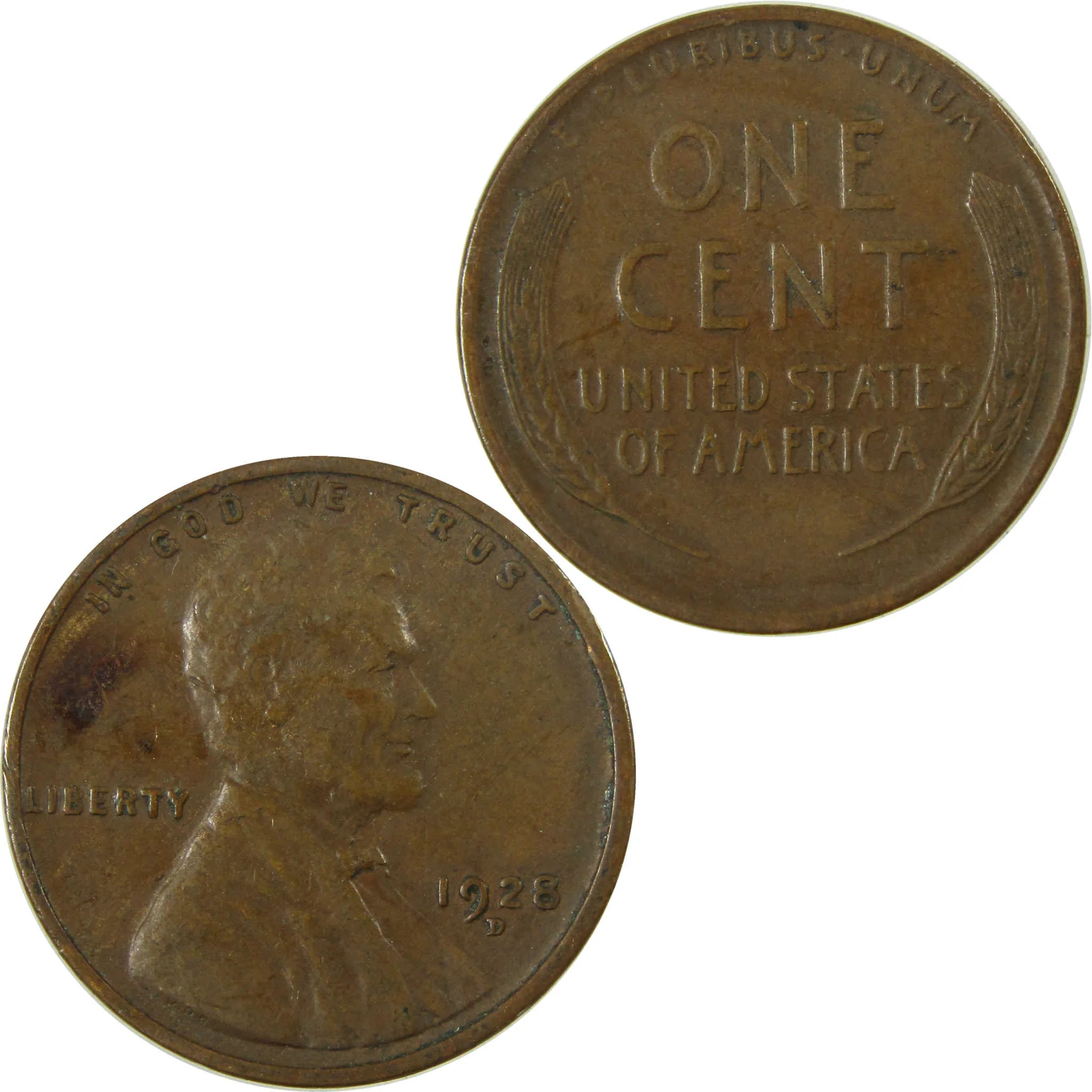 1928 D Lincoln Wheat Cent VF Very Fine Penny 1c Coin SKU:I27579