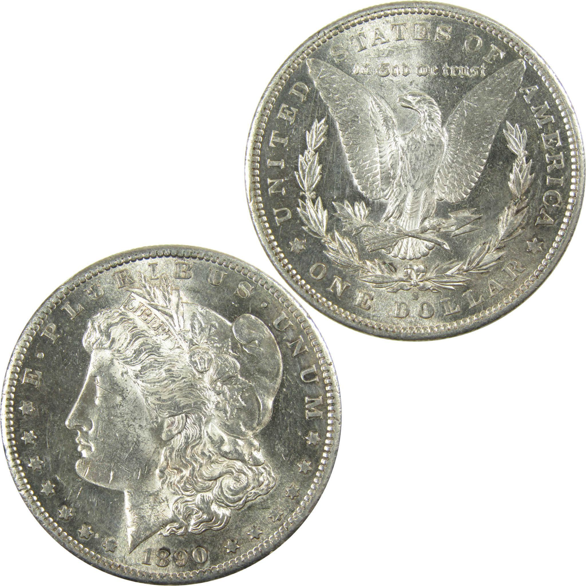 1890 S Morgan Silver Dollar Uncirculated Mint State $1 Coin SKU:I25985 - Morgan coin - Morgan silver dollar - Morgan silver dollar for sale - Profile Coins & Collectibles