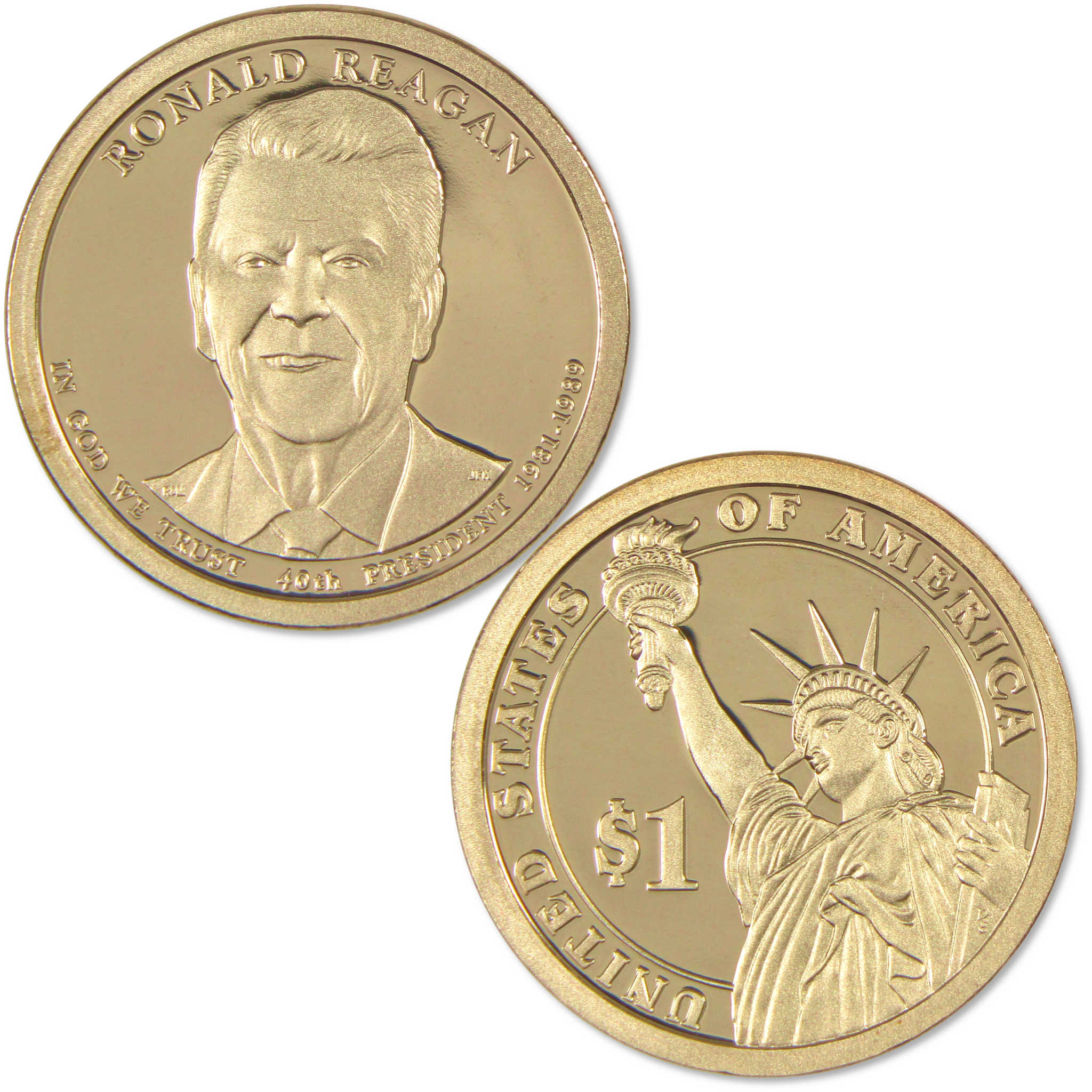 2016 S Ronald Reagan Presidential Dollar Choice Proof $1 Coin