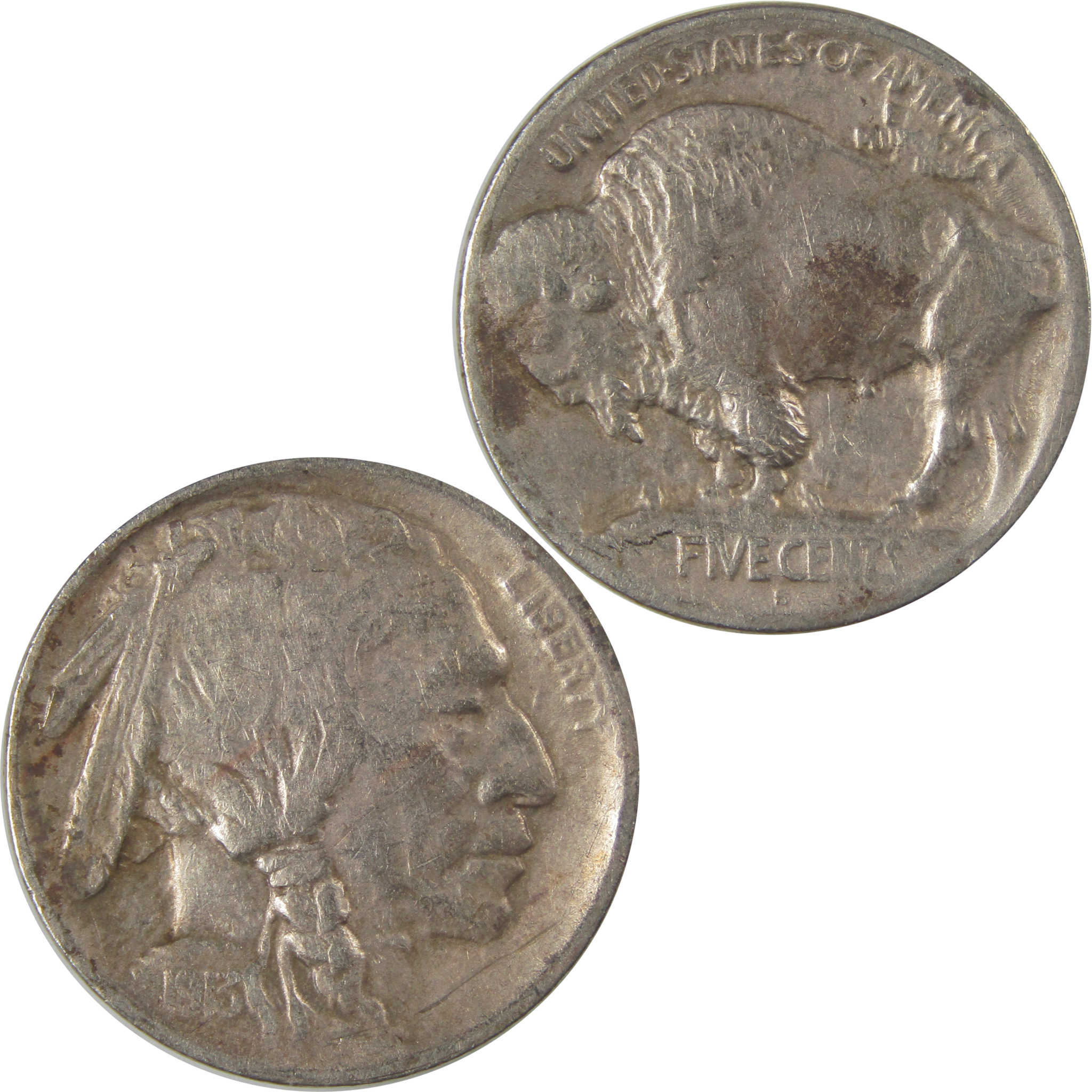 1913 S Type 1 Indian Head Buffalo Nickel F Fine Details SKU:I22894