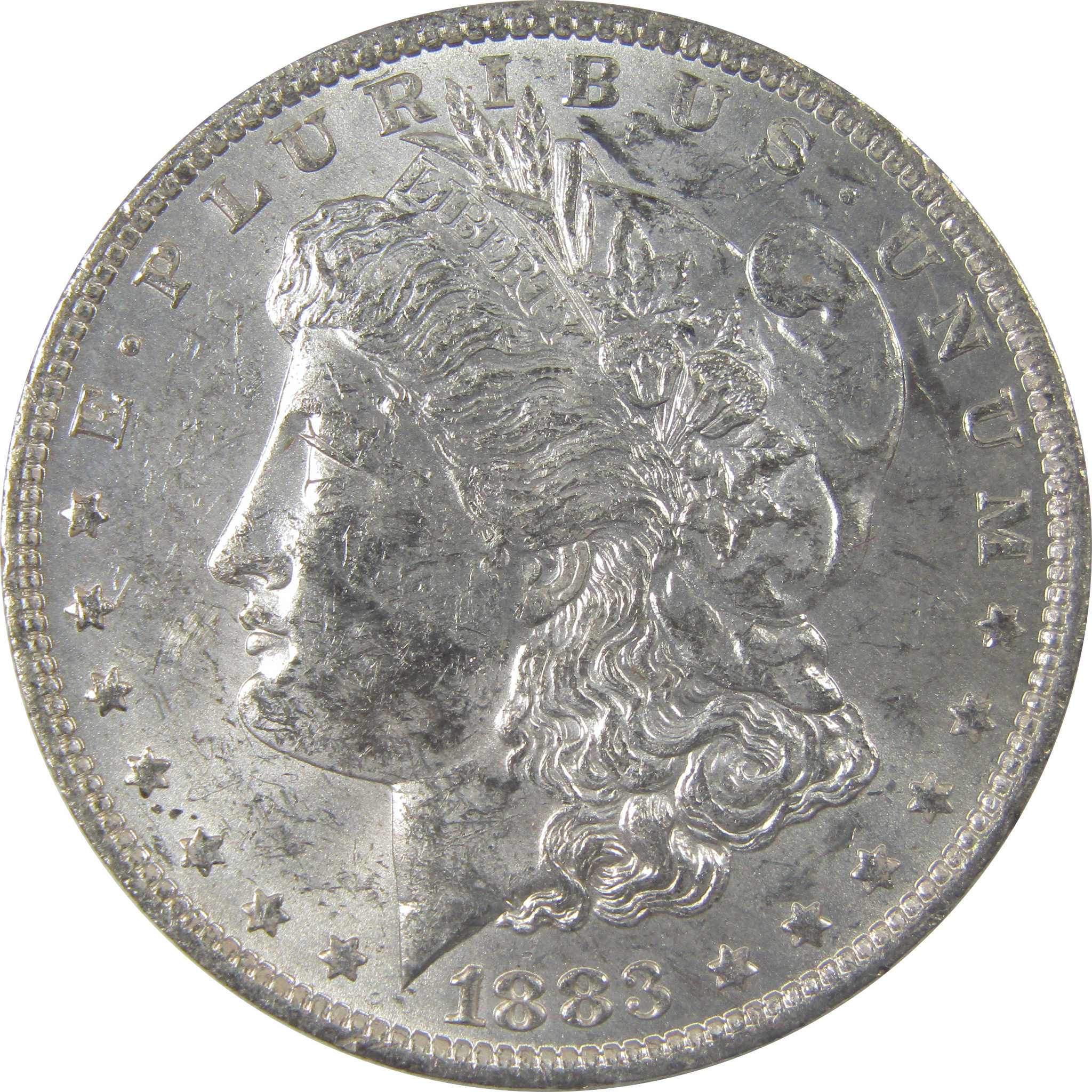 1883 O Morgan Silver Dollar Uncirculated Mint State Toned SKU:I24856