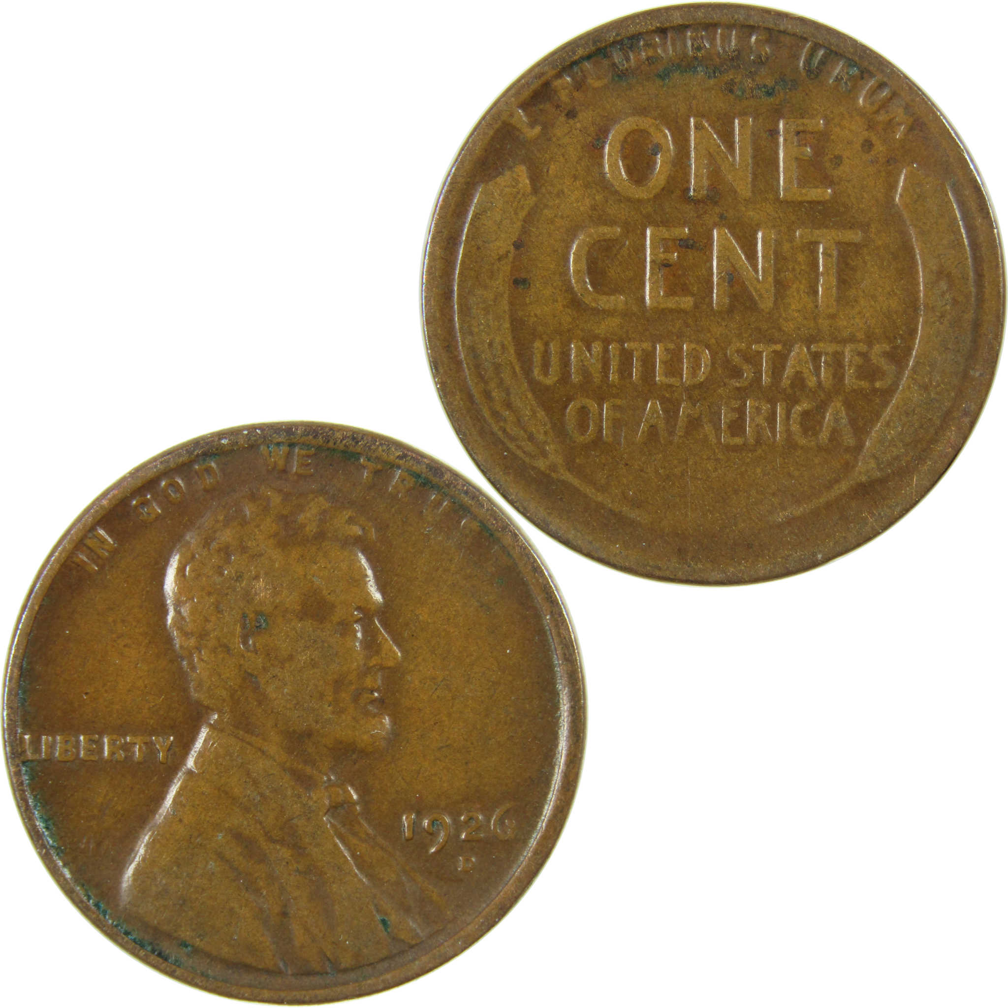 1926 D Lincoln Wheat Cent G Good Penny 1c Coin SKU:I27188