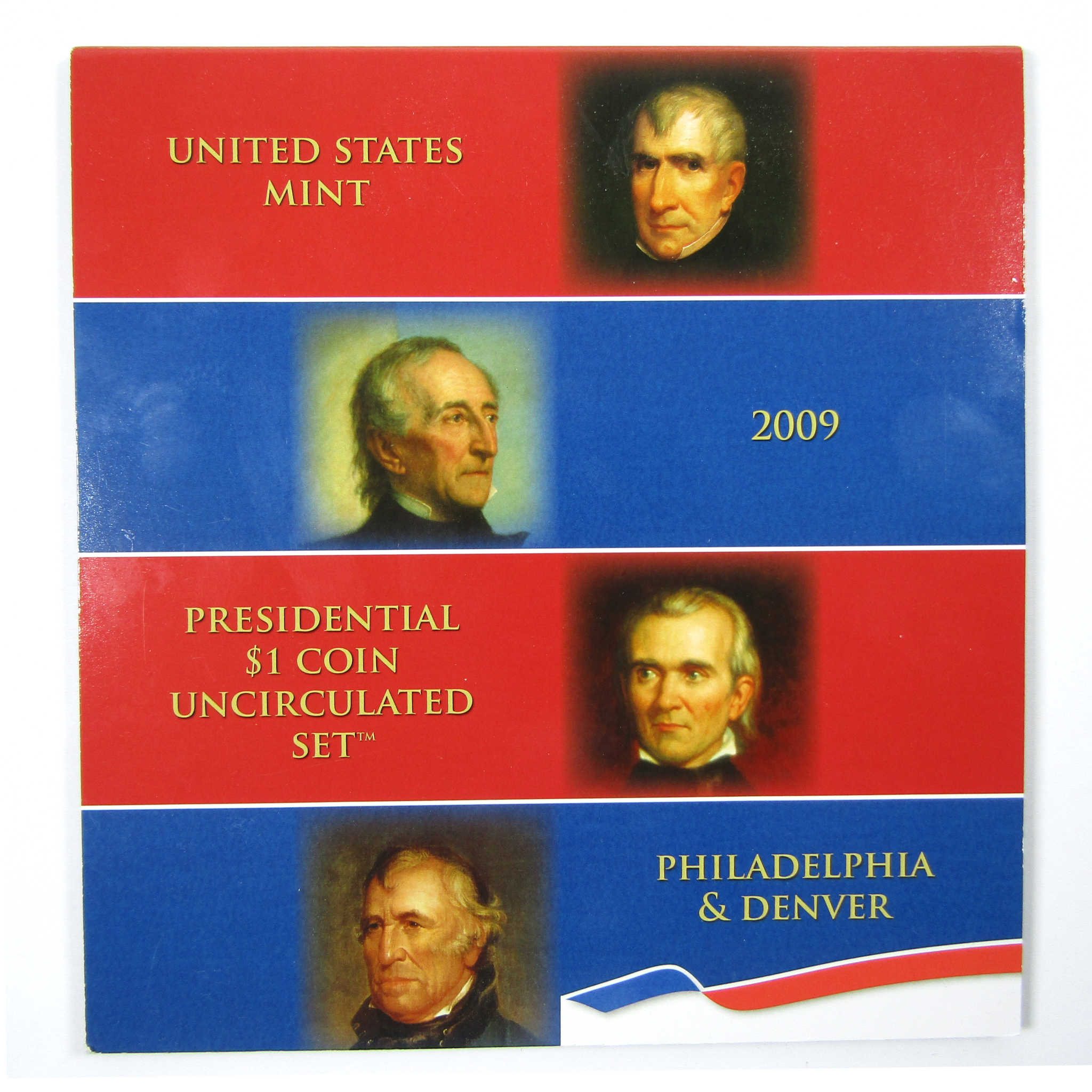 2009 P&D Presidential Dollar $1 Coin Uncirculated Set OGP SKU:CPC3828