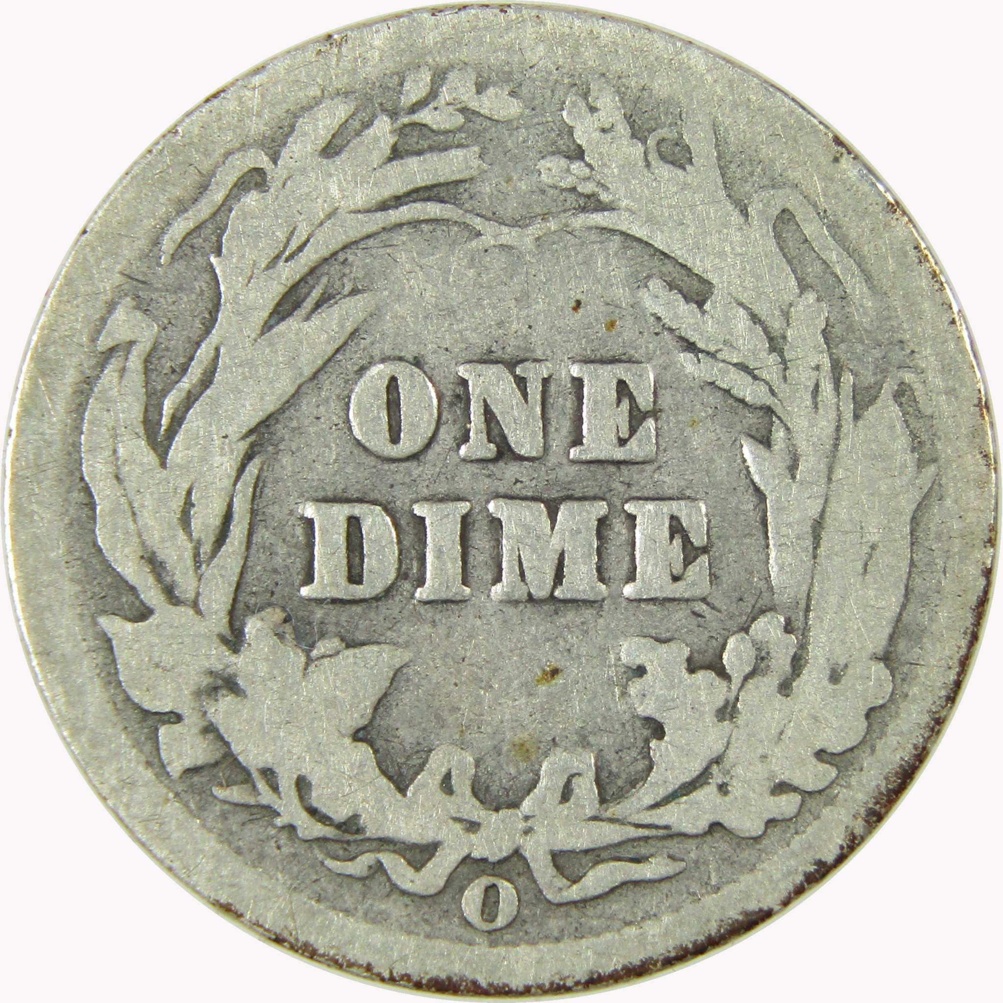 1900 O Barber Silver Dime AG About Good 10c Coin Collectible SKU:CP714